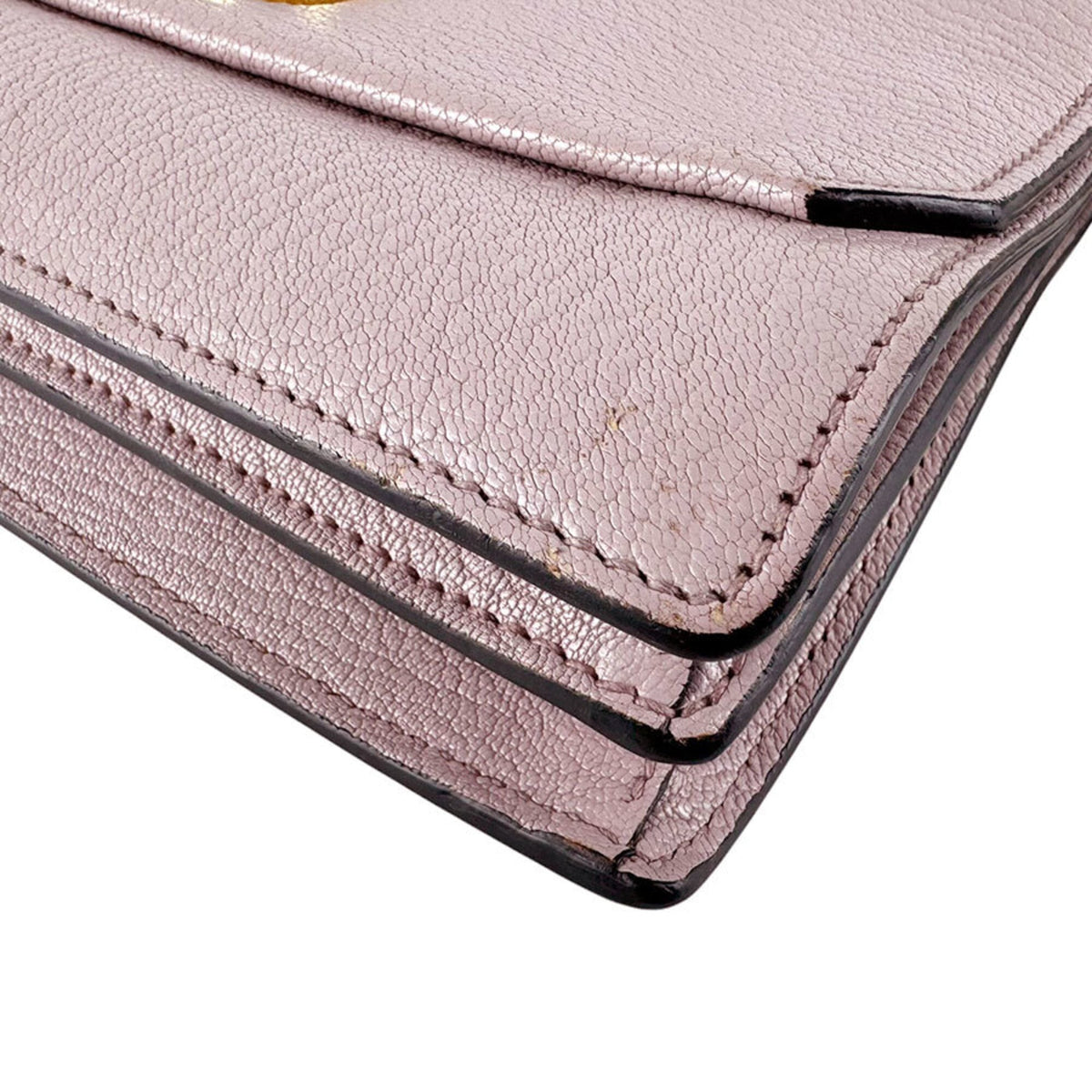 Miu Miu Light Pink Leather Handbag Shoulder Bag (Pre-Owned)