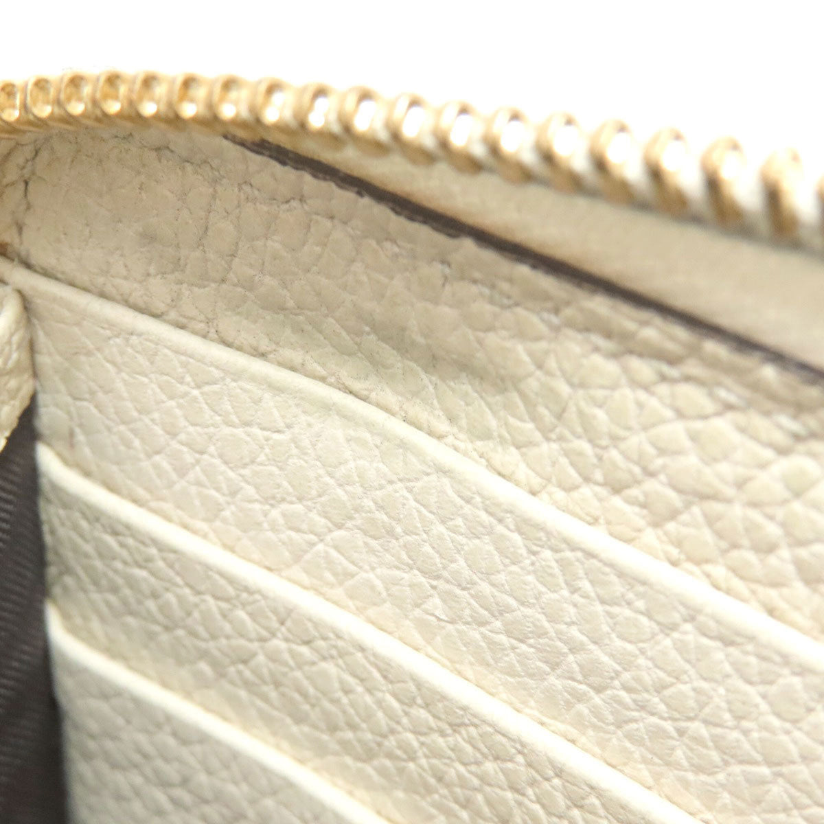 Gucci Ivory Leather Long Wallet (Bi-Fold) (Pre-Owned)