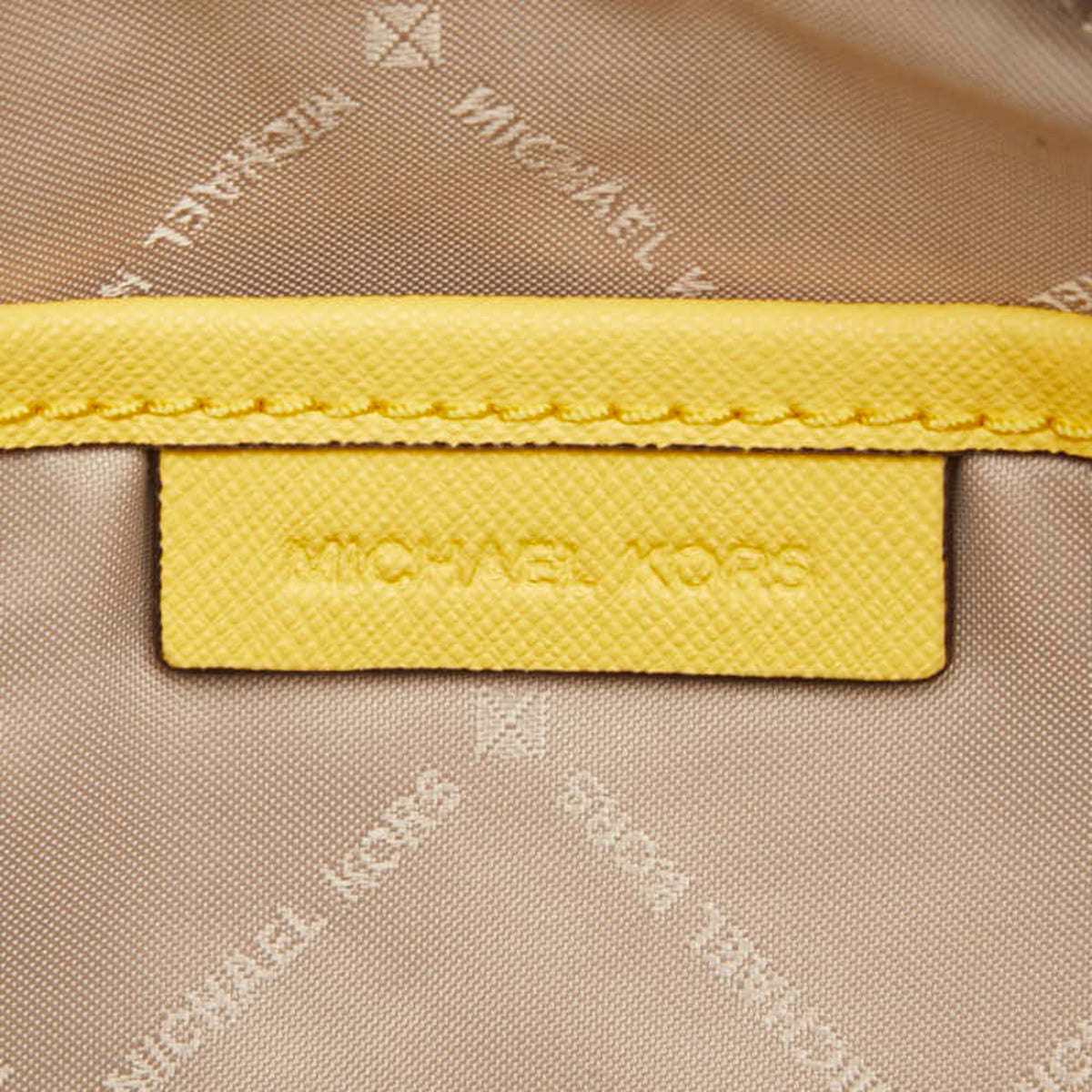 Michael Kors Yellow Leather Shoulder Bag (Pre-Owned)