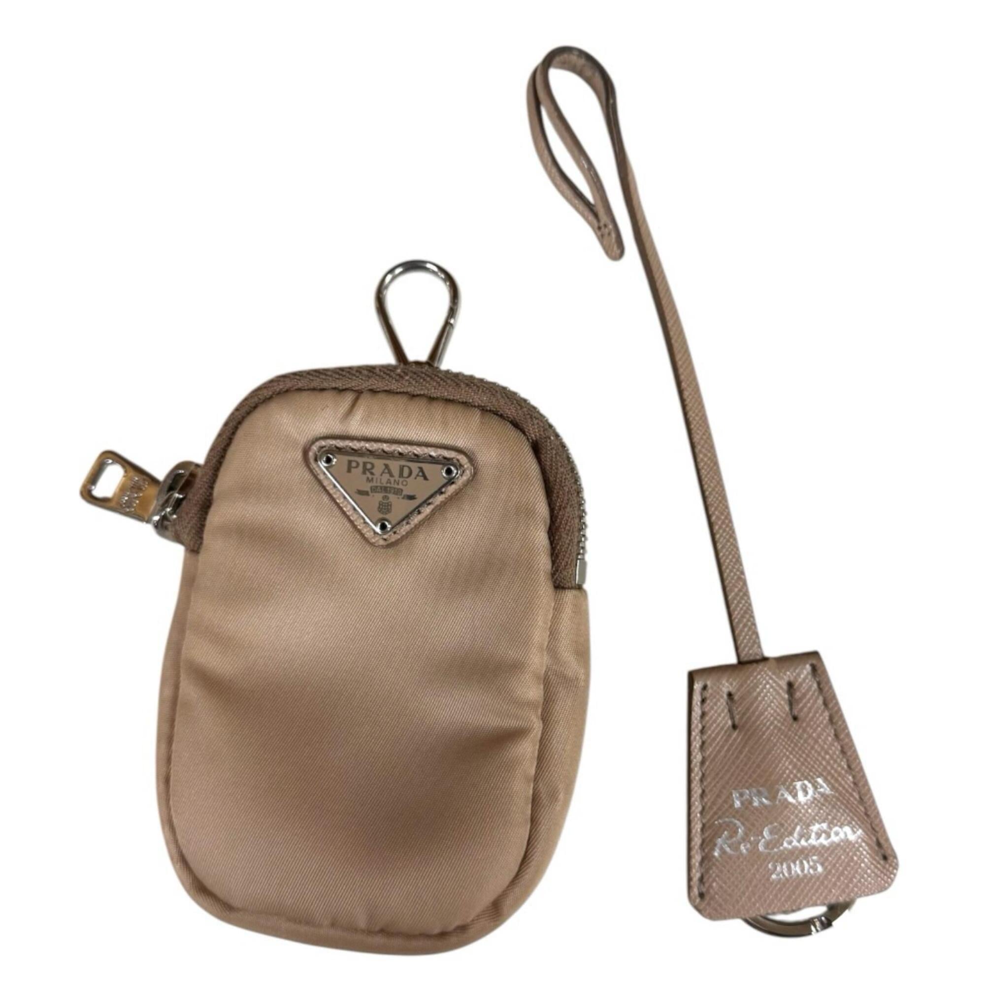 Prada Beige Nude Beige Nylon Shoulder Bag (Pre-Owned)