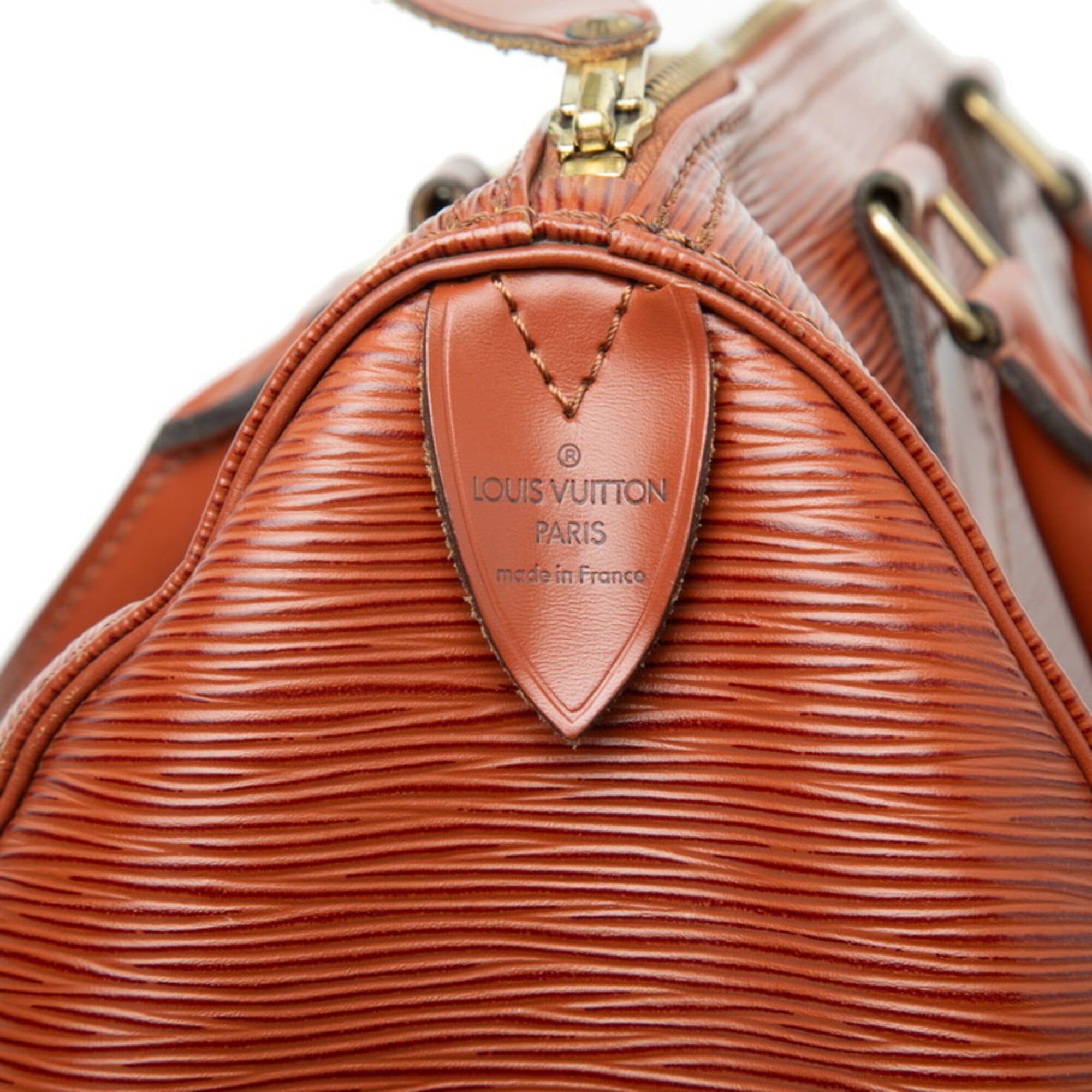 Louis Vuitton Brown Leather Boston Bag Handbag (Pre-Owned)