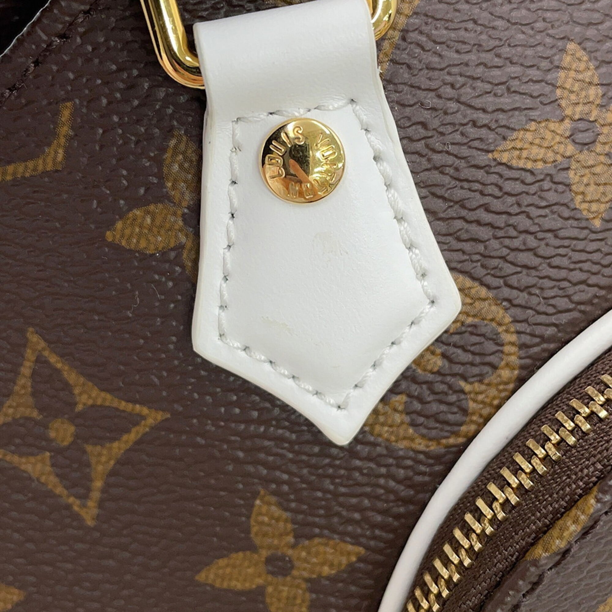 Louis Vuitton Brown Monogram White Yellow Monogram Handbag (Pre-Owned)