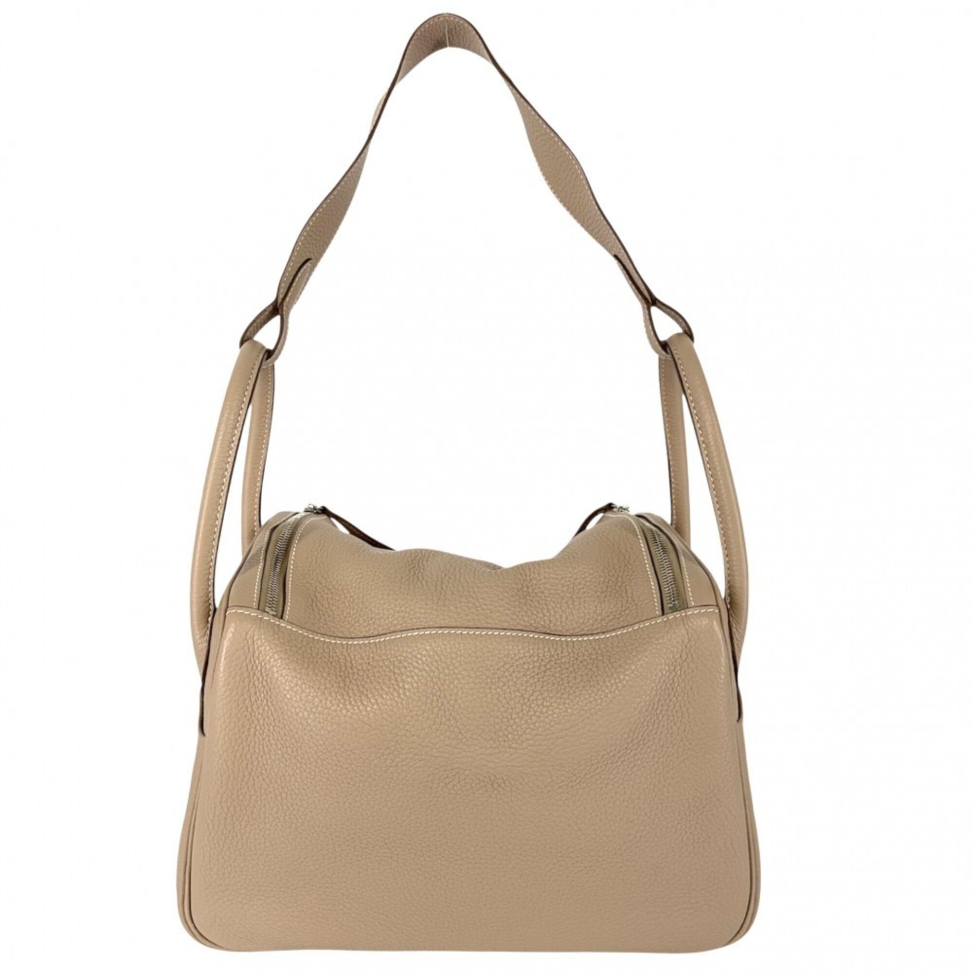 Hermes Brown Taurillon Clemence Leather Handbag Shoulder Bag (Pre-Owned)