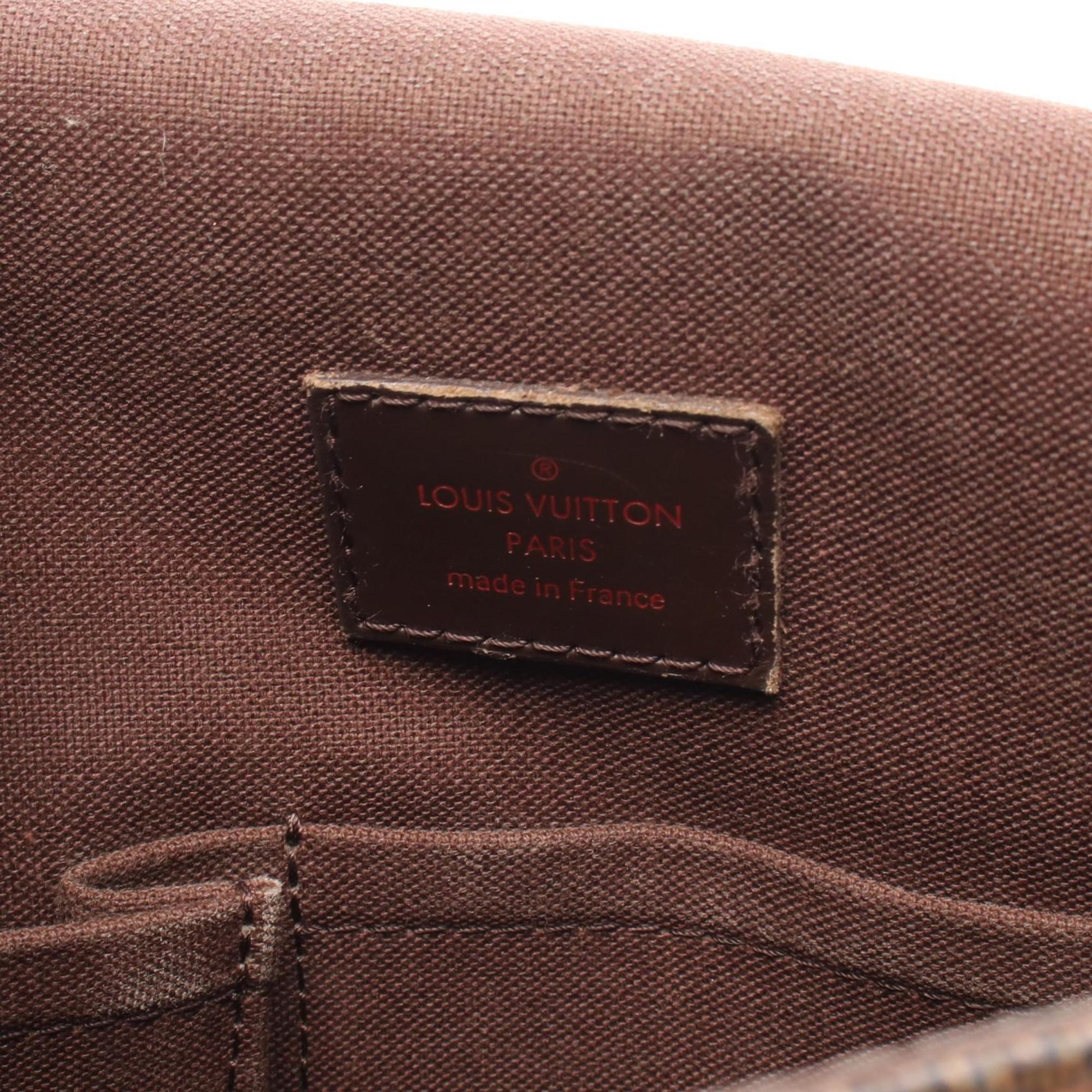 Louis Vuitton Brown Damier Canvas Coated Canvas Leather Handbag Shoulder Bag (Pre-Owned)