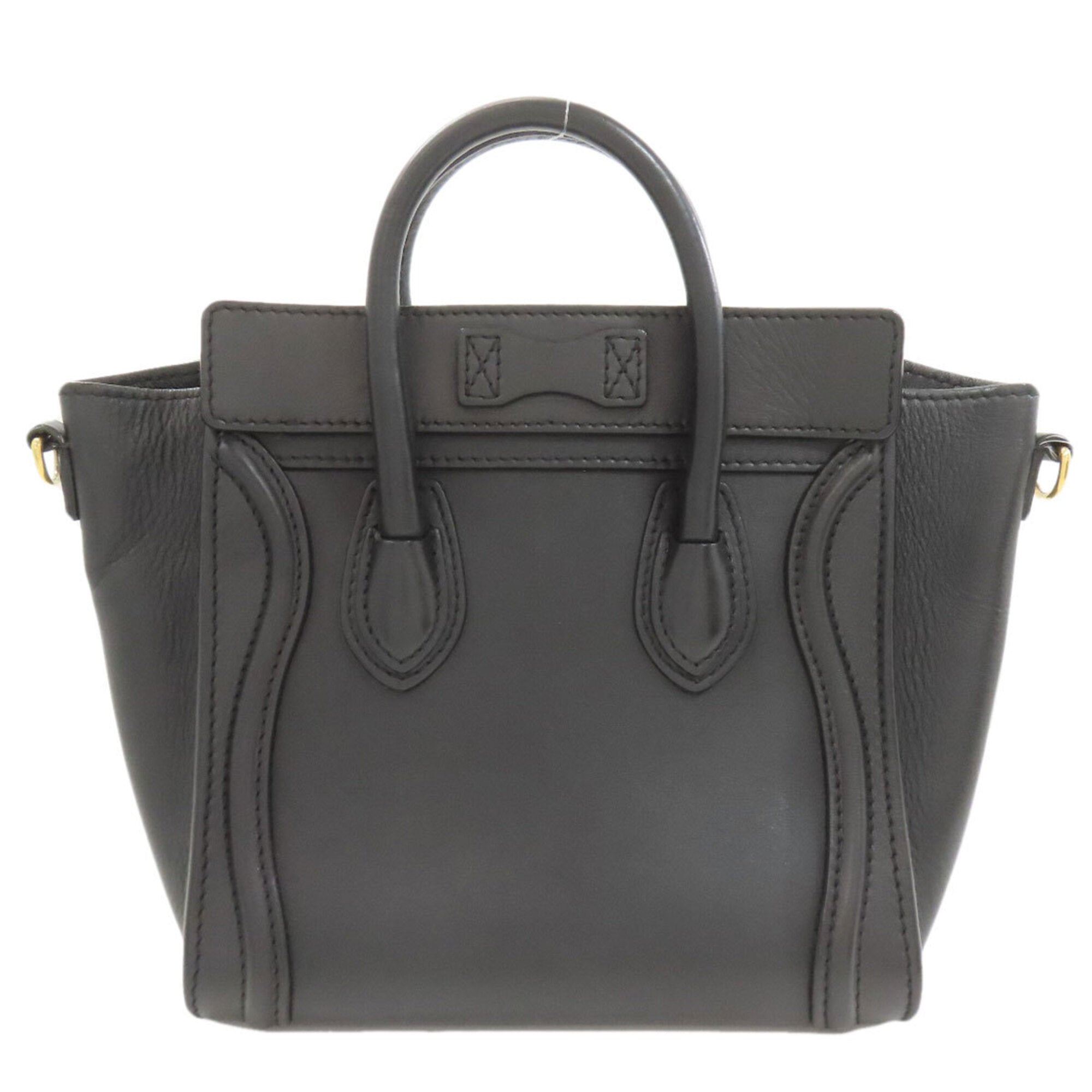 Celine Black Leather Handbag (Pre-Owned)