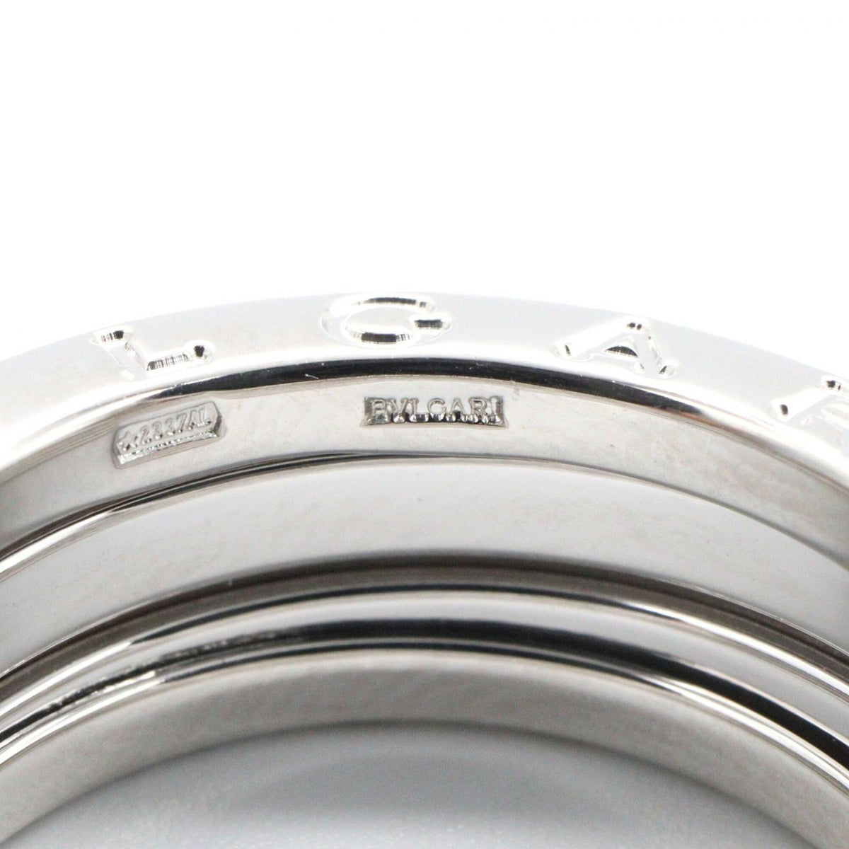 Bvlgari Silver White Gold (18K) Band Ring (Pre-Owned)