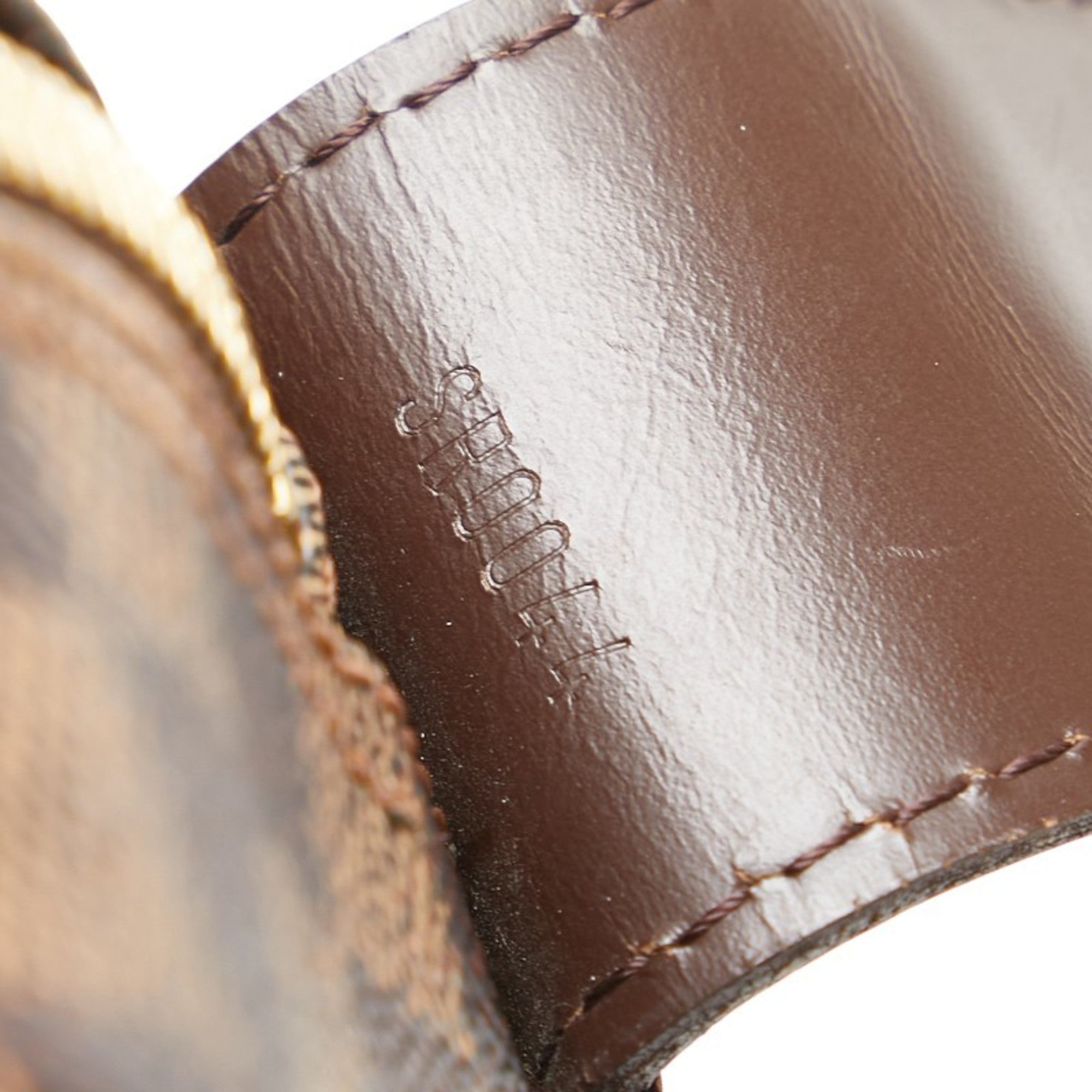 Louis Vuitton Brown Pvc Leather Shoulder Bag (Pre-Owned)