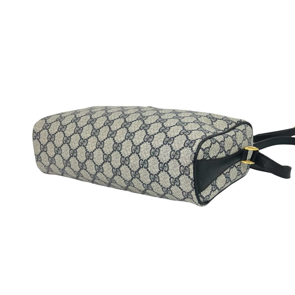 Gucci Navy Pvc Leather Shoulder Bag (Pre-Owned)