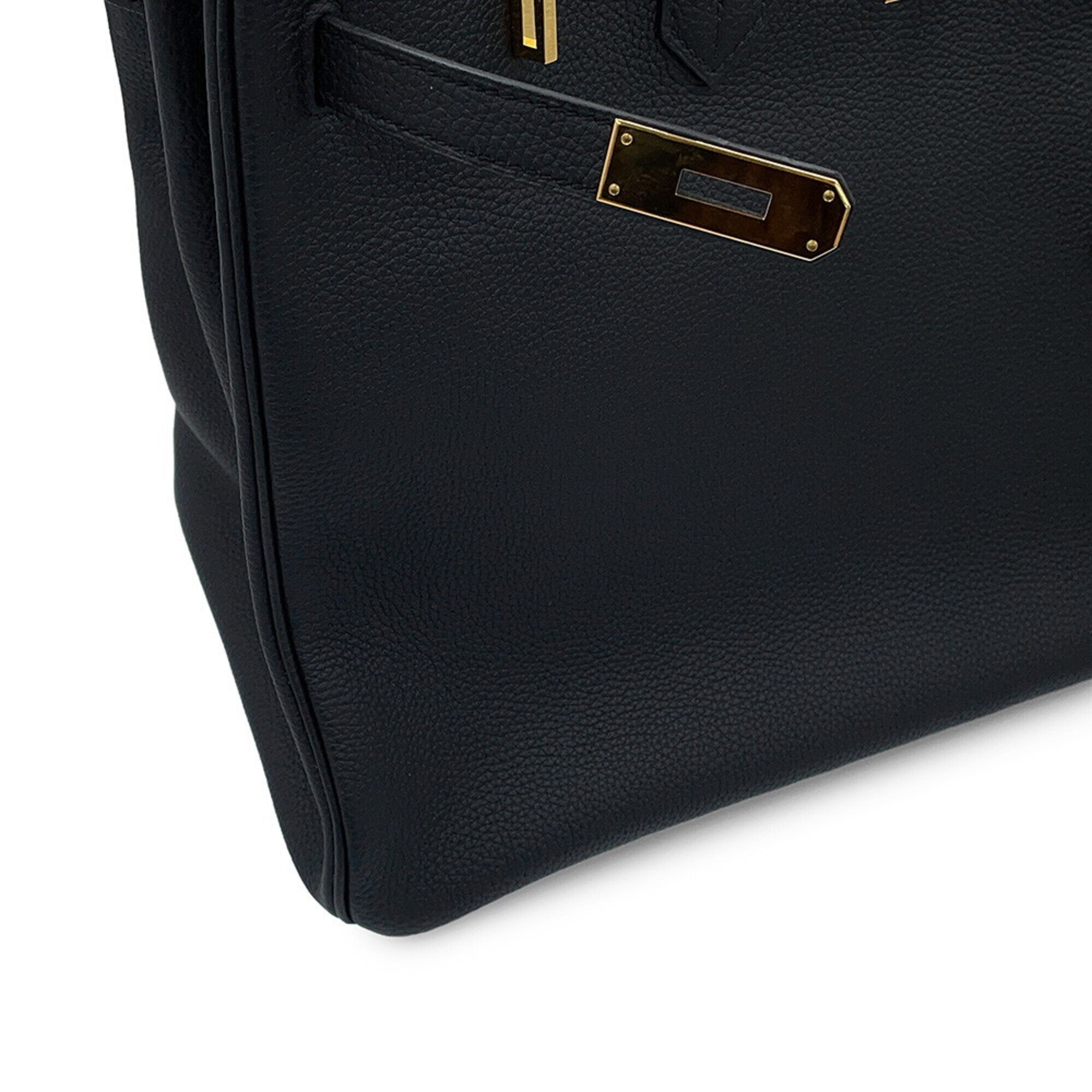 Hermes Black Togo Leather Handbag (Pre-Owned)
