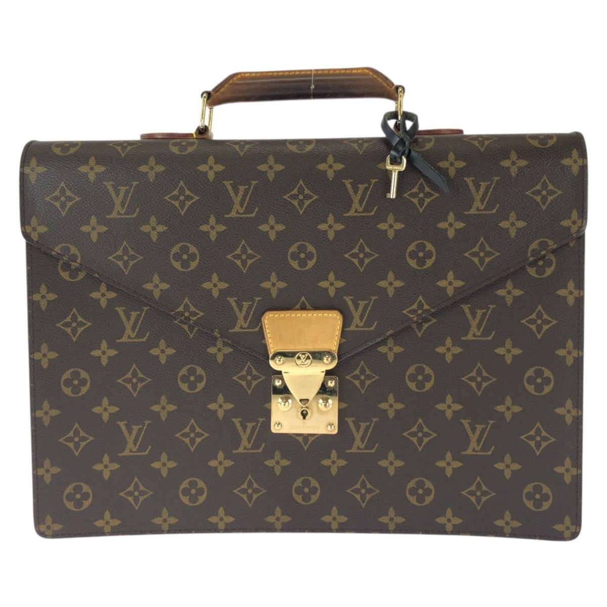 Louis Vuitton Brown Monogram Pvc Leather Briefcase (Pre-Owned)