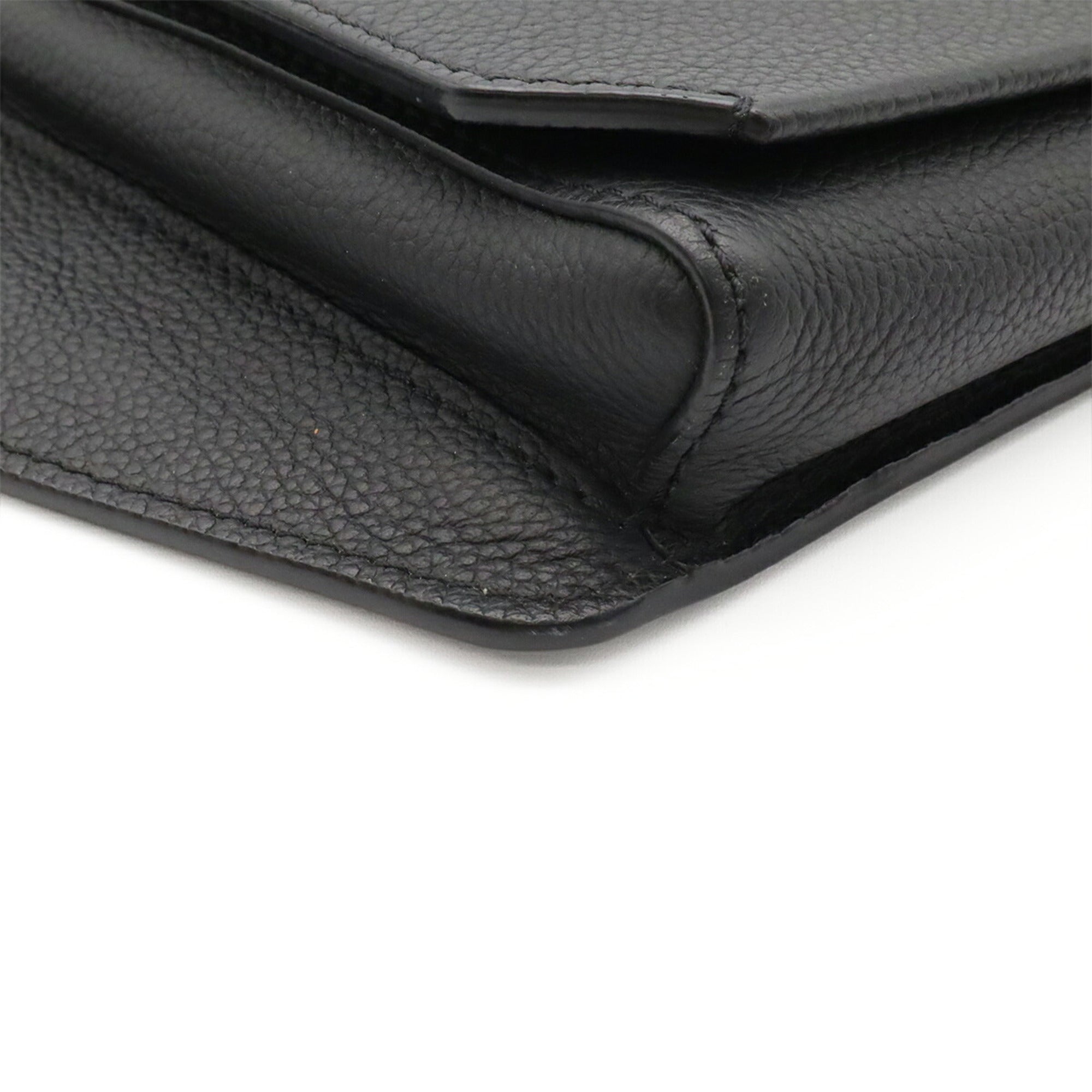 Louis Vuitton Black Noir Leather Sling Bag (Pre-Owned)