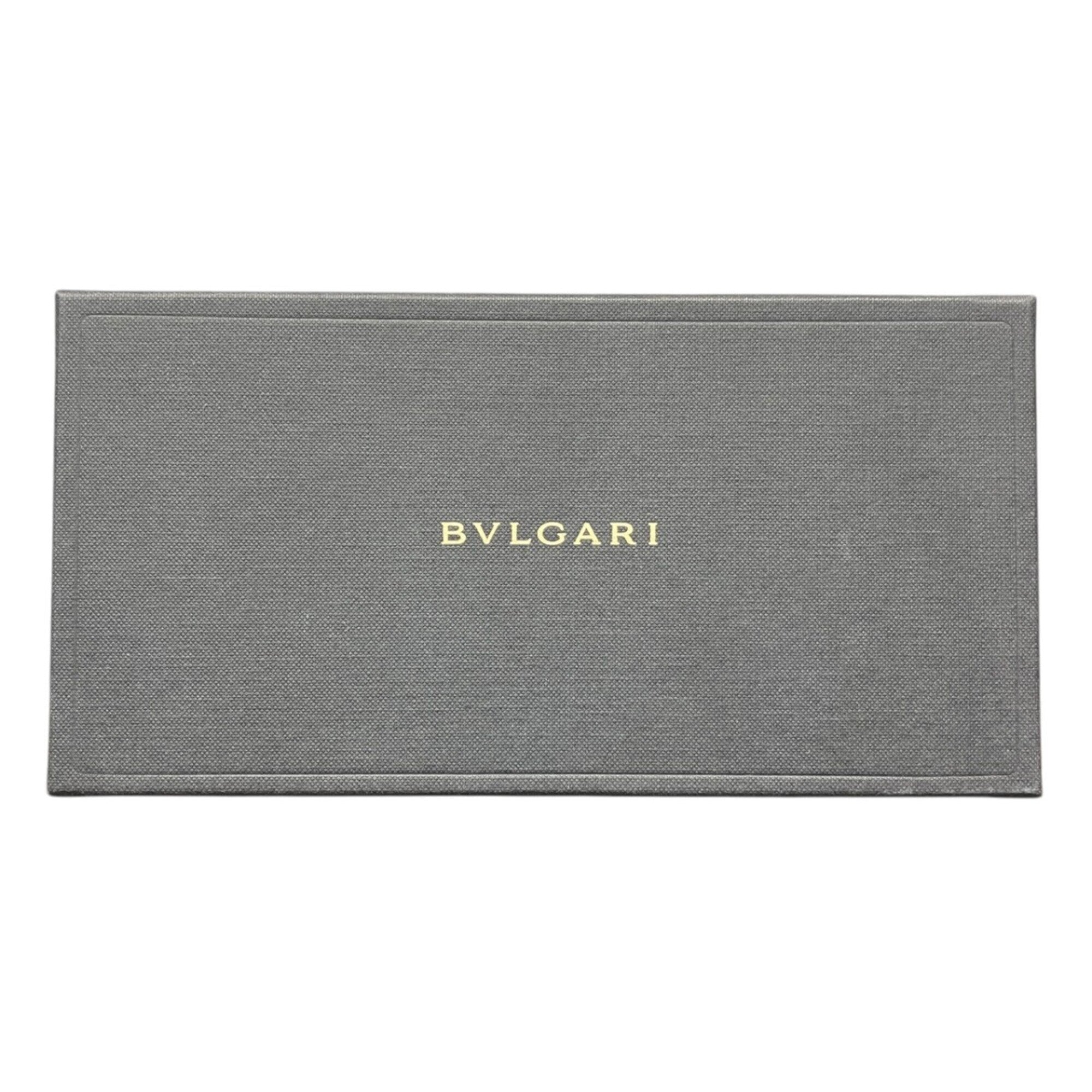 Bvlgari Weekend Gray Pvc Leather Long Wallet (Bi-Fold) (Pre-Owned)
