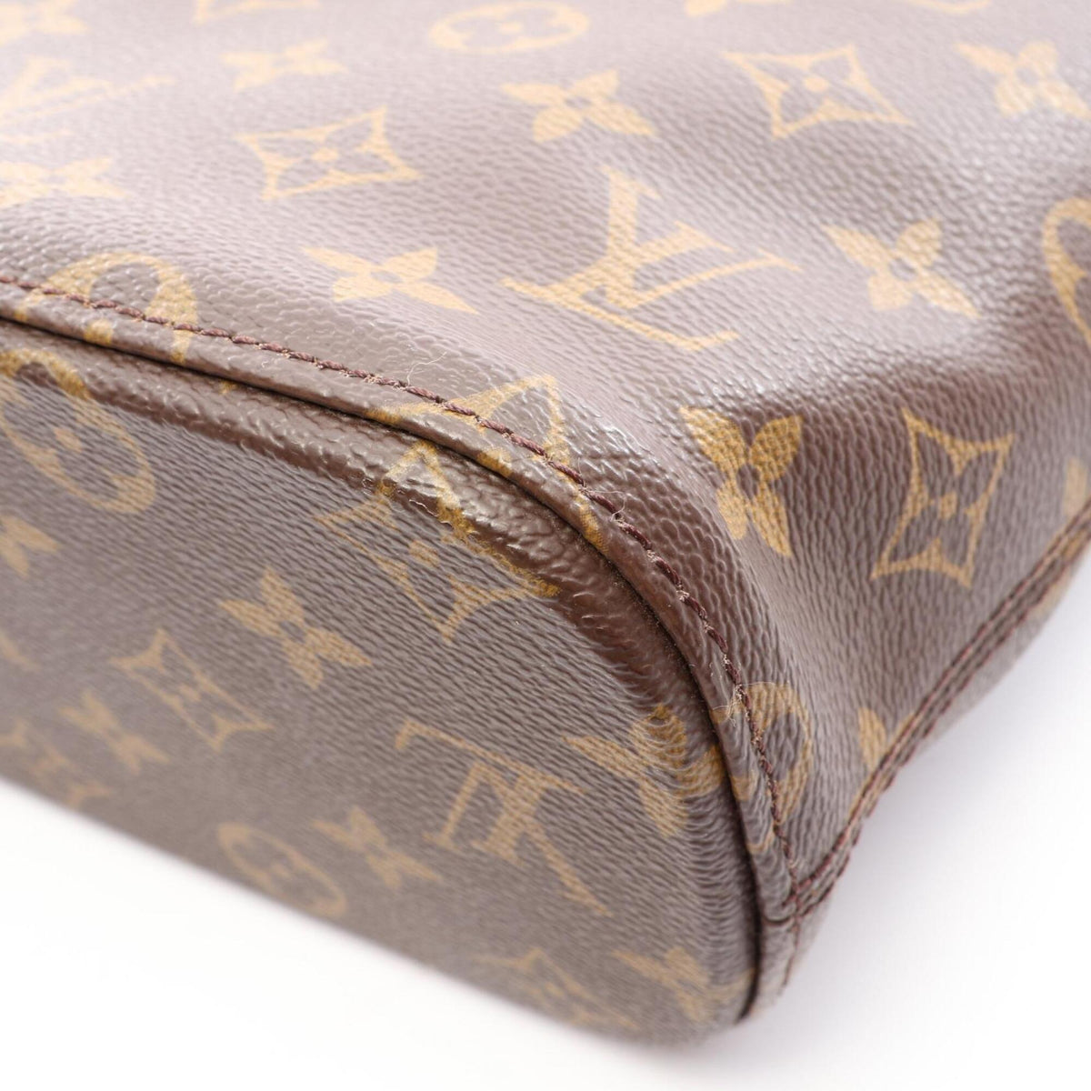 Louis Vuitton Brown Monogram Coated Canvas Handbag Tote Bag (Pre-Owned)