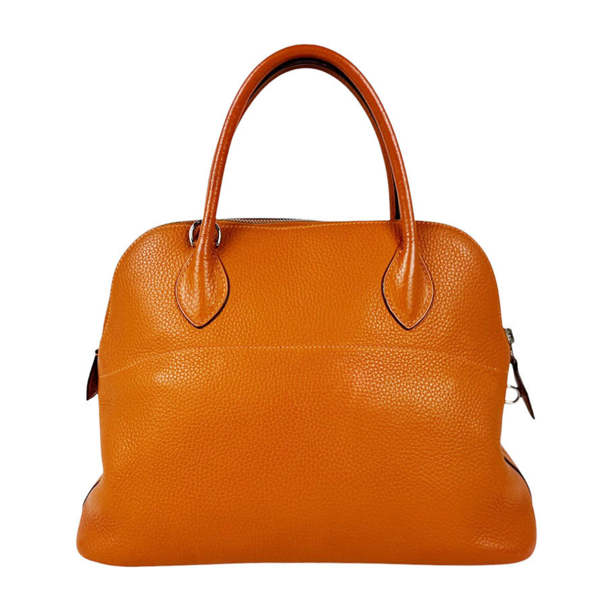 Hermes Orange Taurillon Clemence Leather Handbag Shoulder Bag (Pre-Owned)