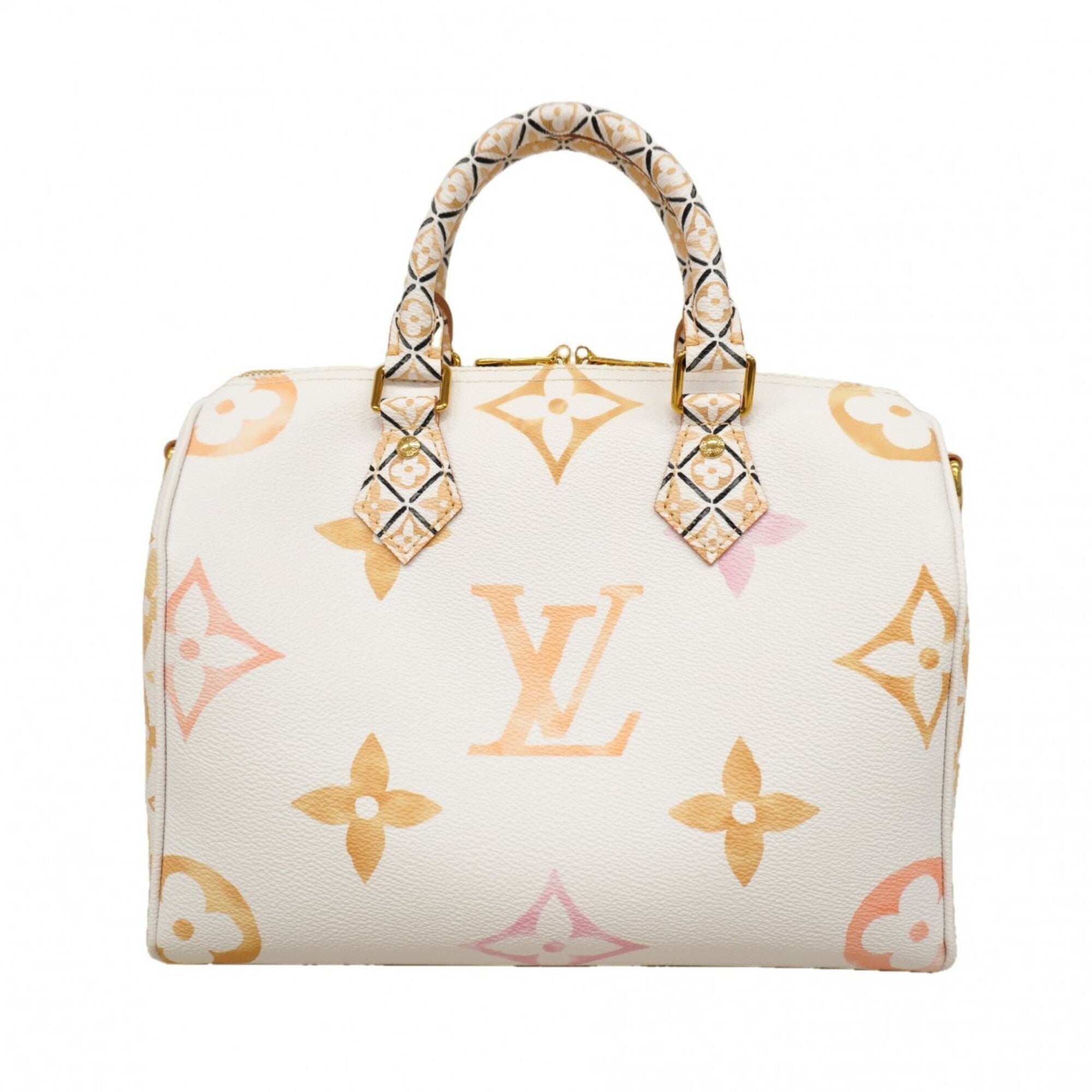 Louis Vuitton Beige White Handbag (Pre-Owned)