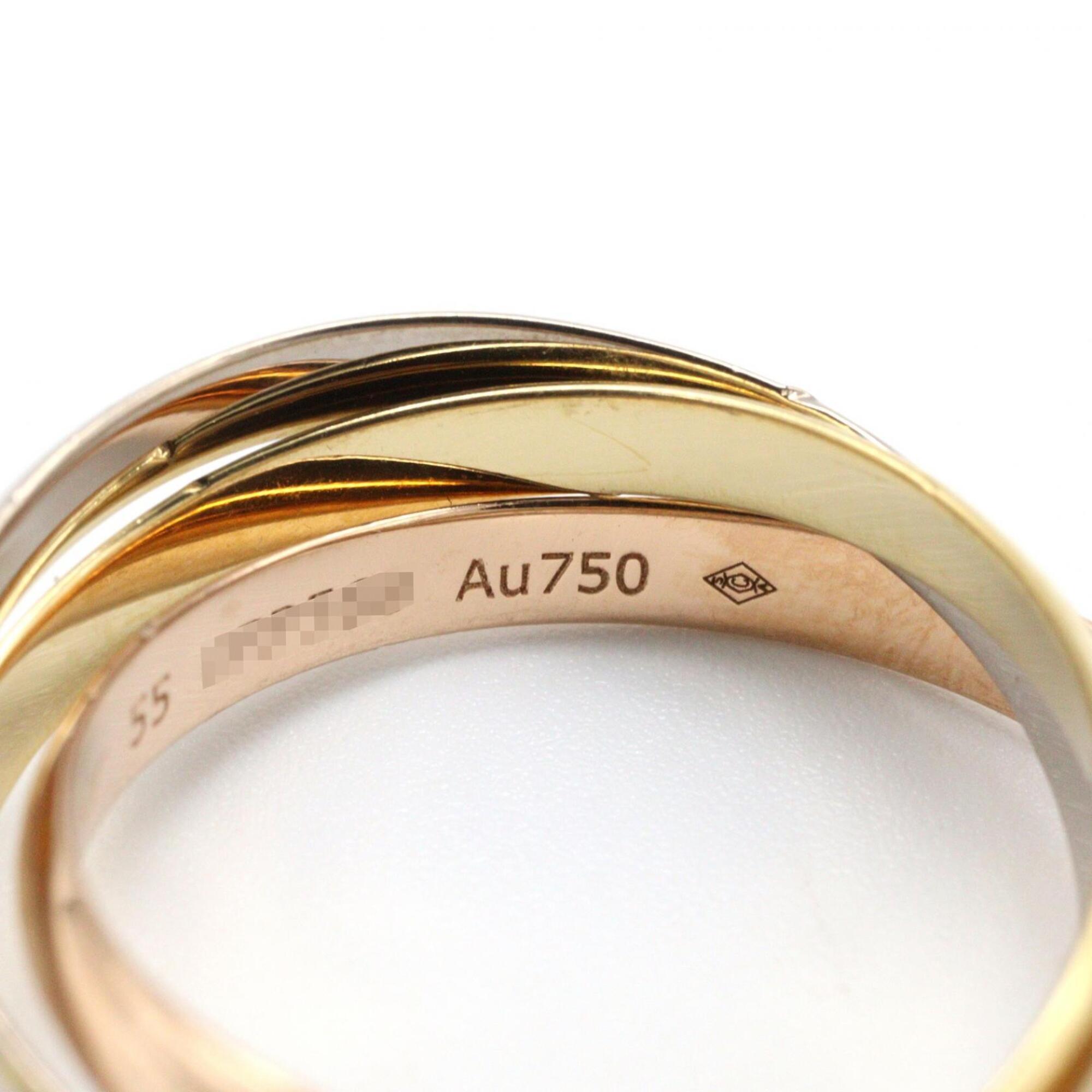 Cartier Gold Silver Yellow Gold (18K) Pink Gold (18K) White Gold (18K) Band Ring (Pre-Owned)