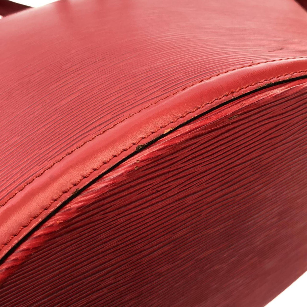 Louis Vuitton Red Color Leather Shoulder Bag (Pre-Owned)