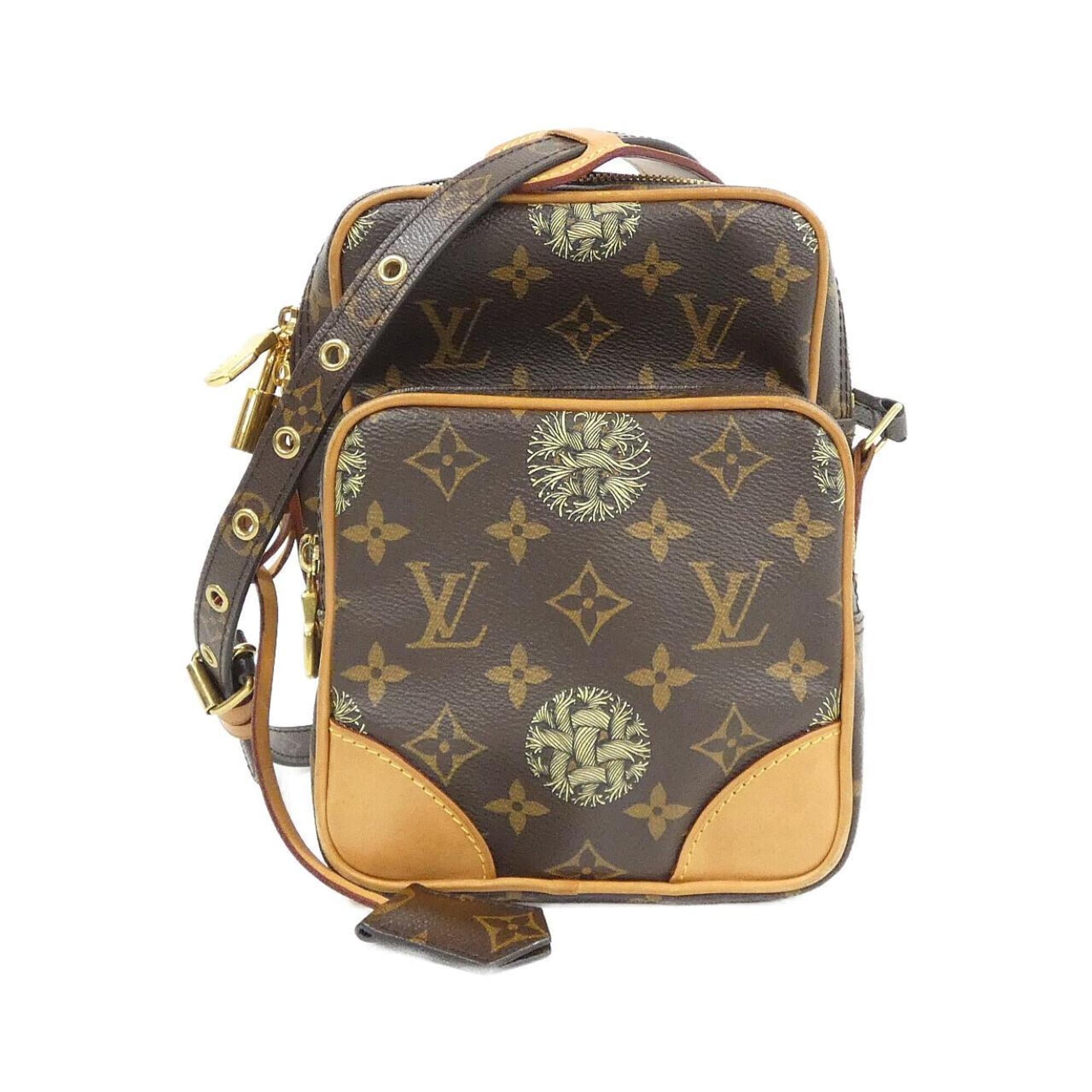 Louis Vuitton Brown Coated Canvas Shoulder Bag (Pre-Owned)