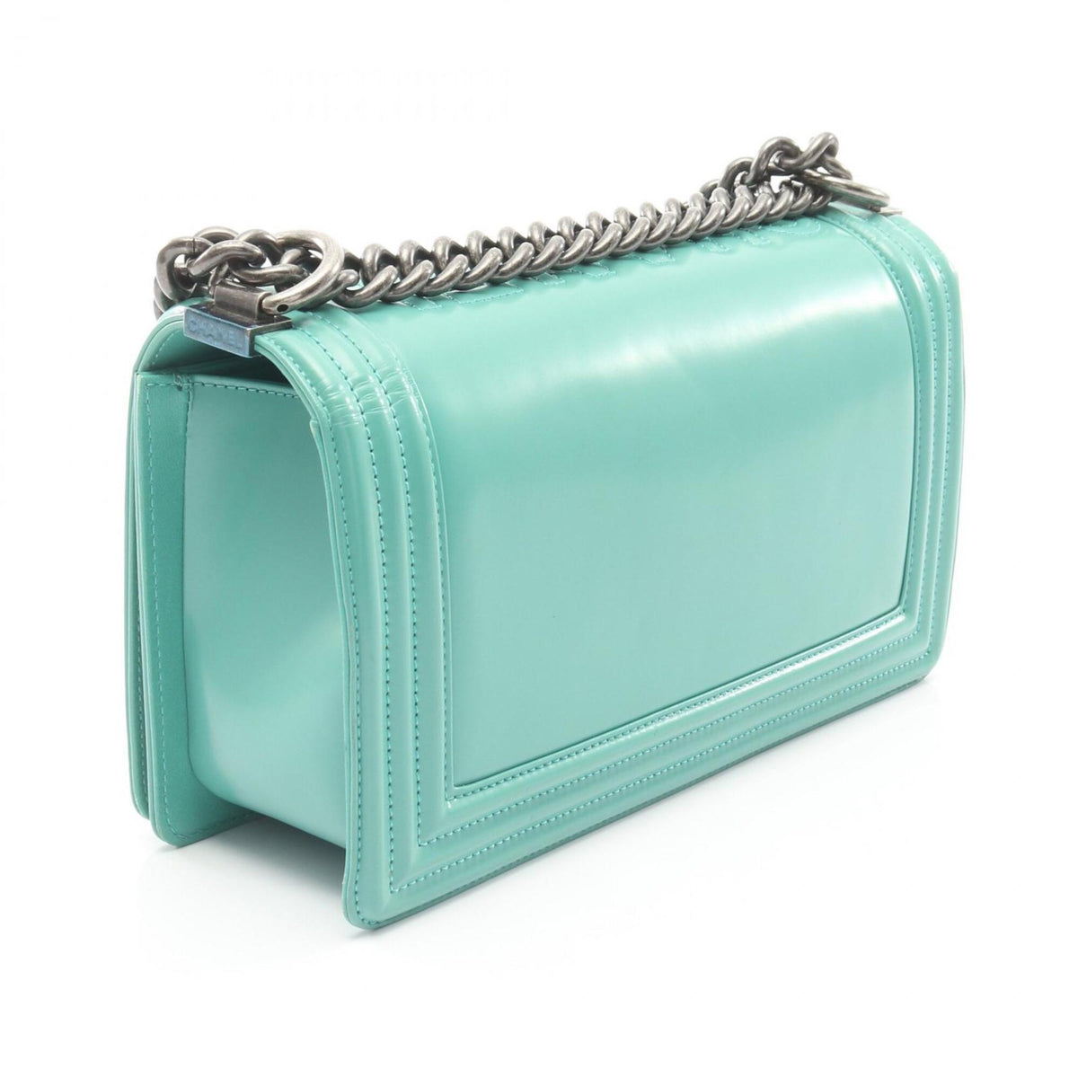 Chanel Green Leather Handbag Shoulder Bag (Pre-Owned)