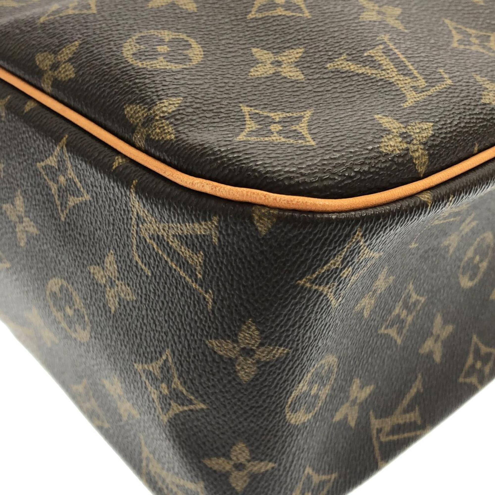 Louis Vuitton Monogram Marron Coated Canvas Shoulder Bag (Pre-Owned)