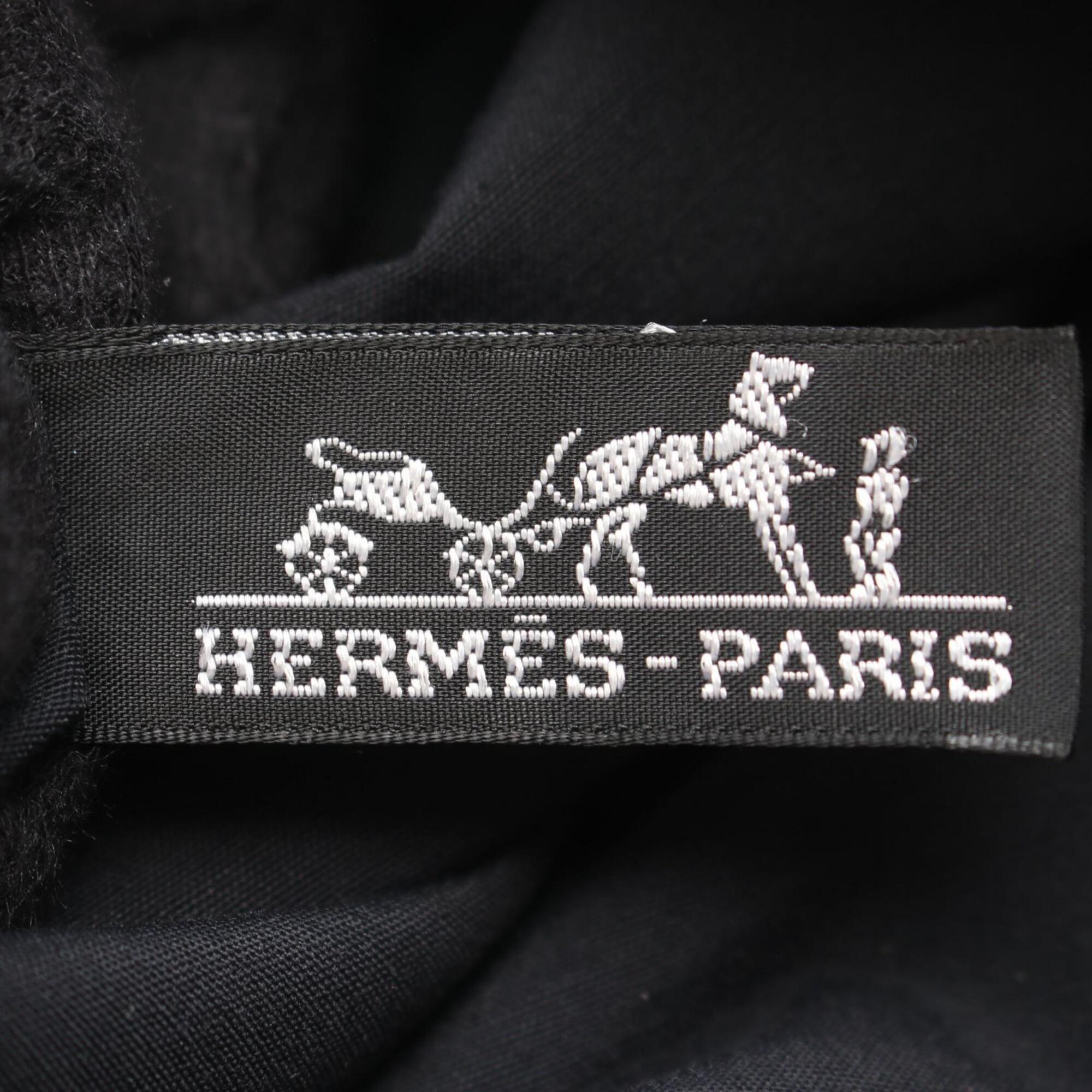 Hermes Gray Nylon Canvas Handbag Tote Bag (Pre-Owned)