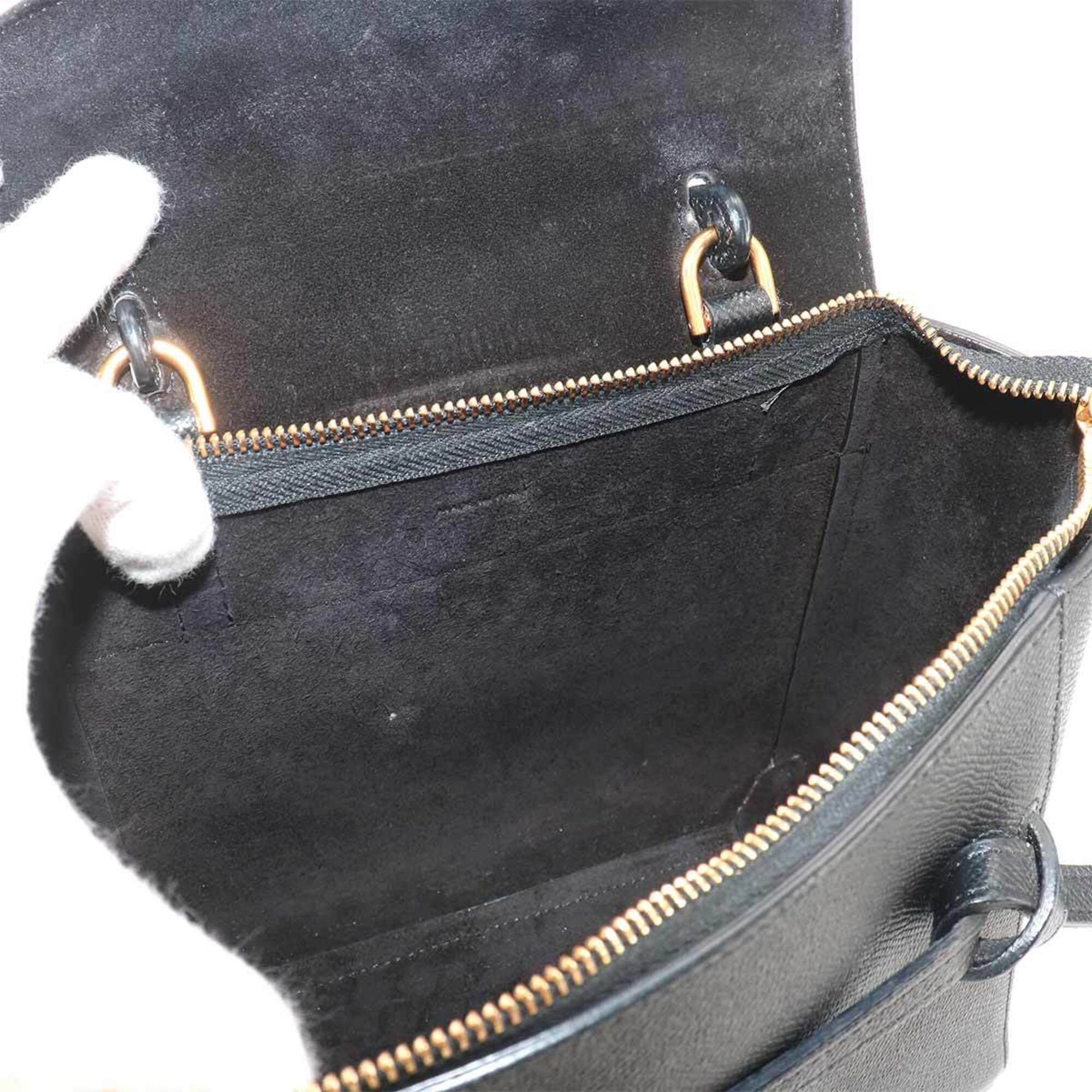 Celine Black Leather Handbag (Pre-Owned)