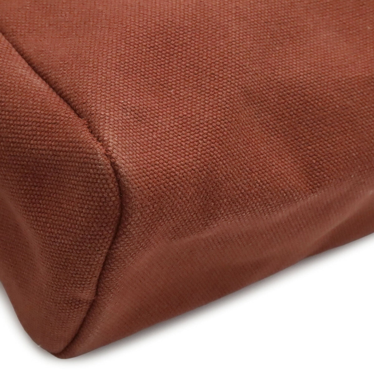 Hermes Brown Canvas Handbag Shoulder Bag (Pre-Owned)