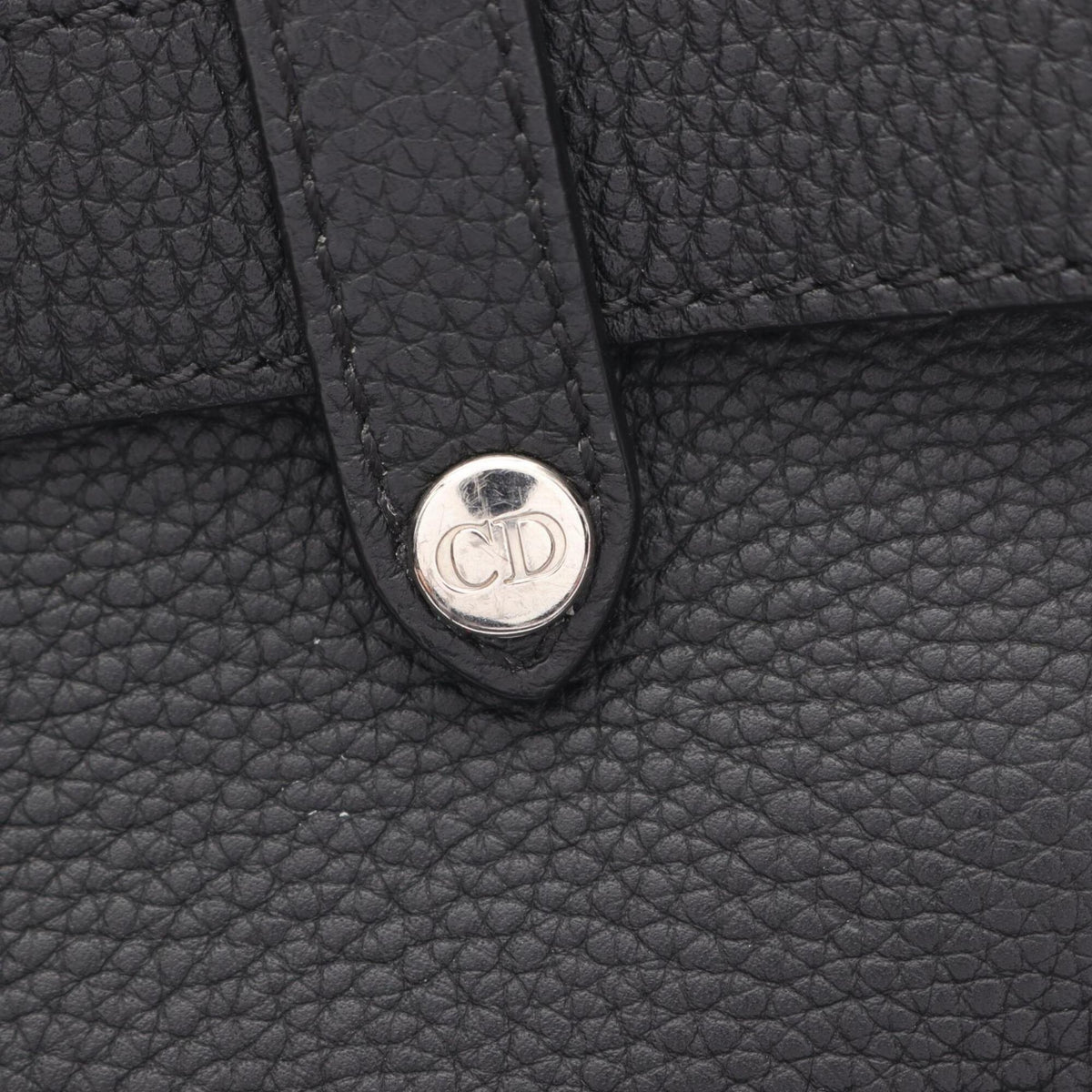 Christian Dior Black Leather Fanny Pack Handbag Saddle Bag (Pre-Owned)