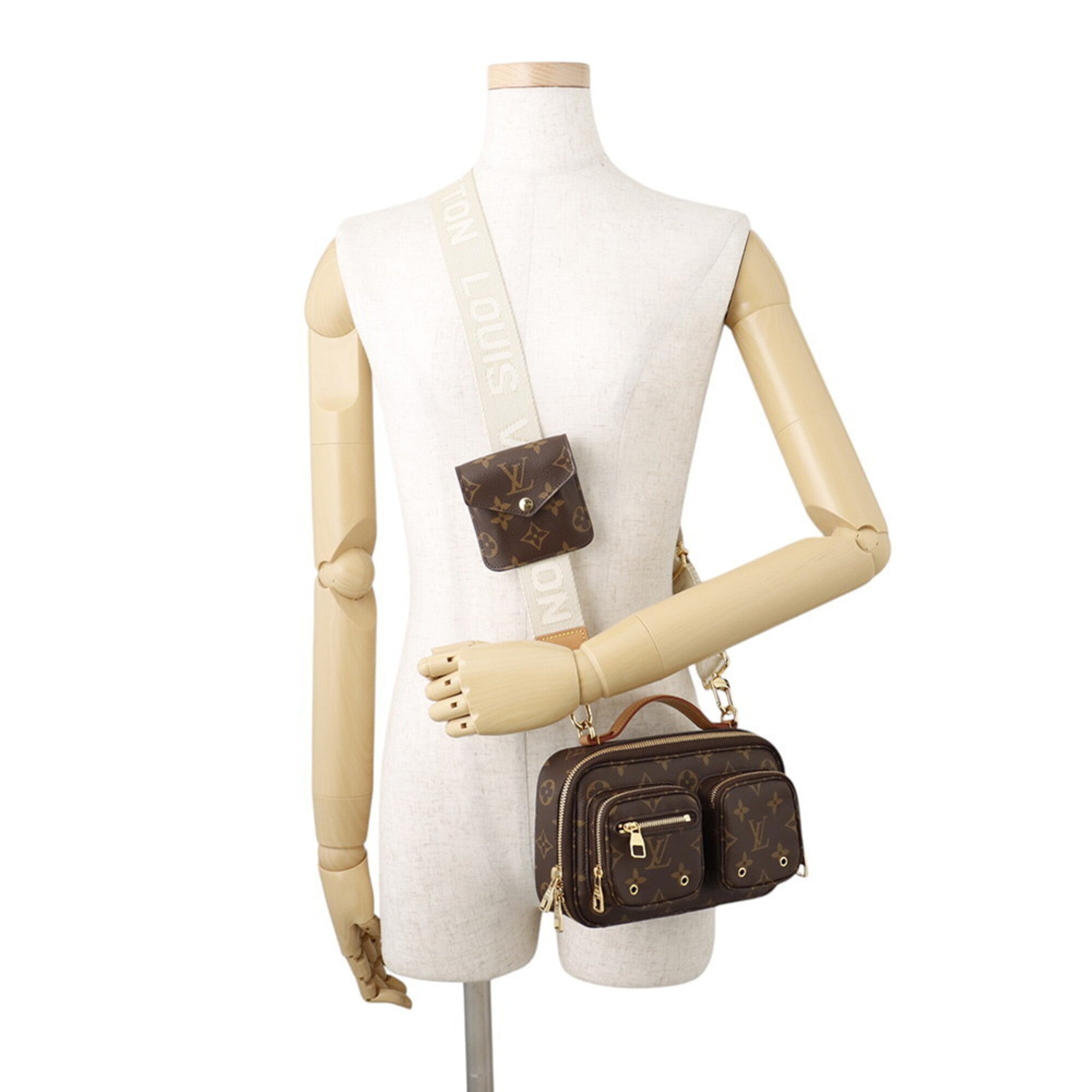 Louis Vuitton Brown Monogram Monogram Handbag Pouch Shoulder Bag (Pre-Owned)