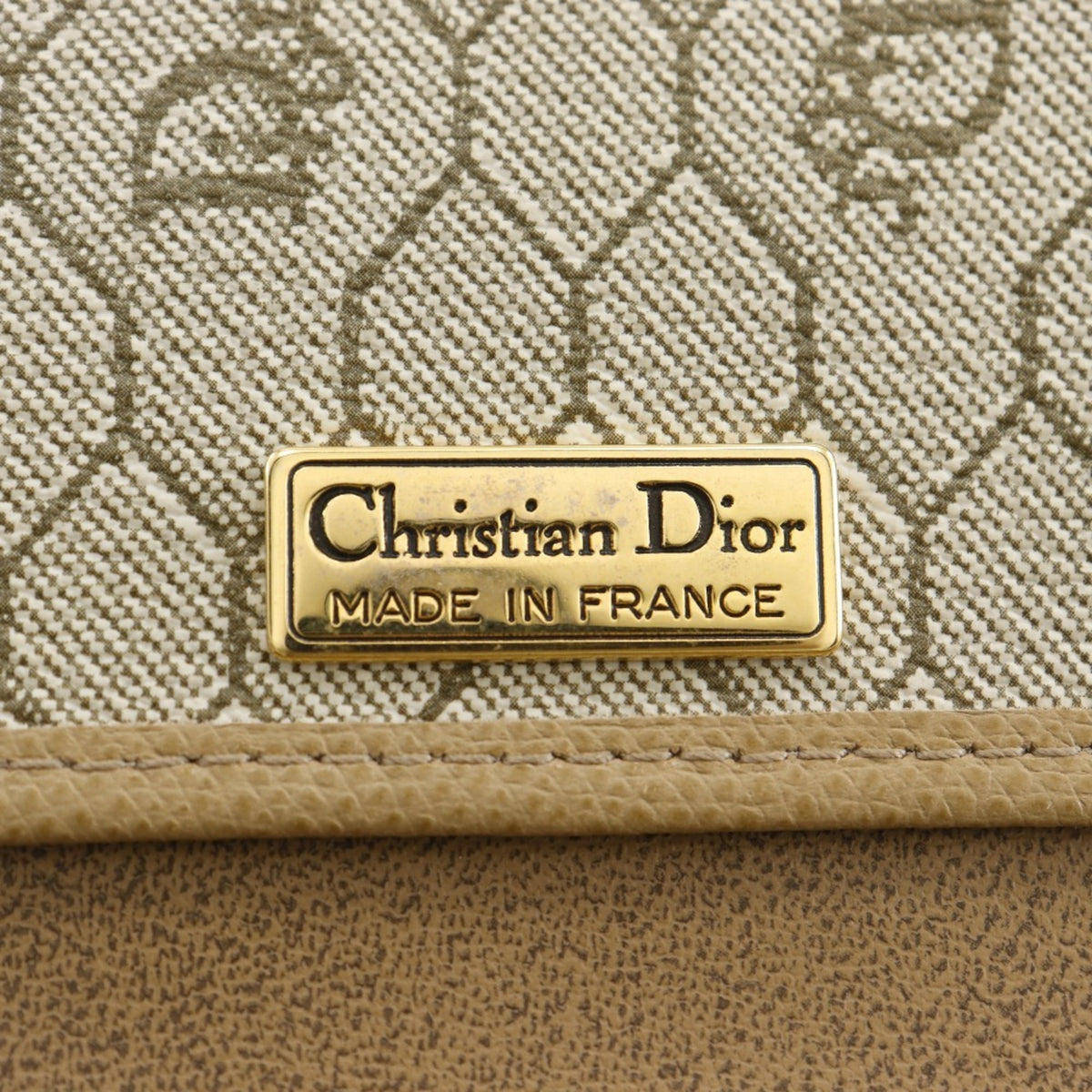 Christian Dior Beige Leather Shoulder Bag (Pre-Owned)