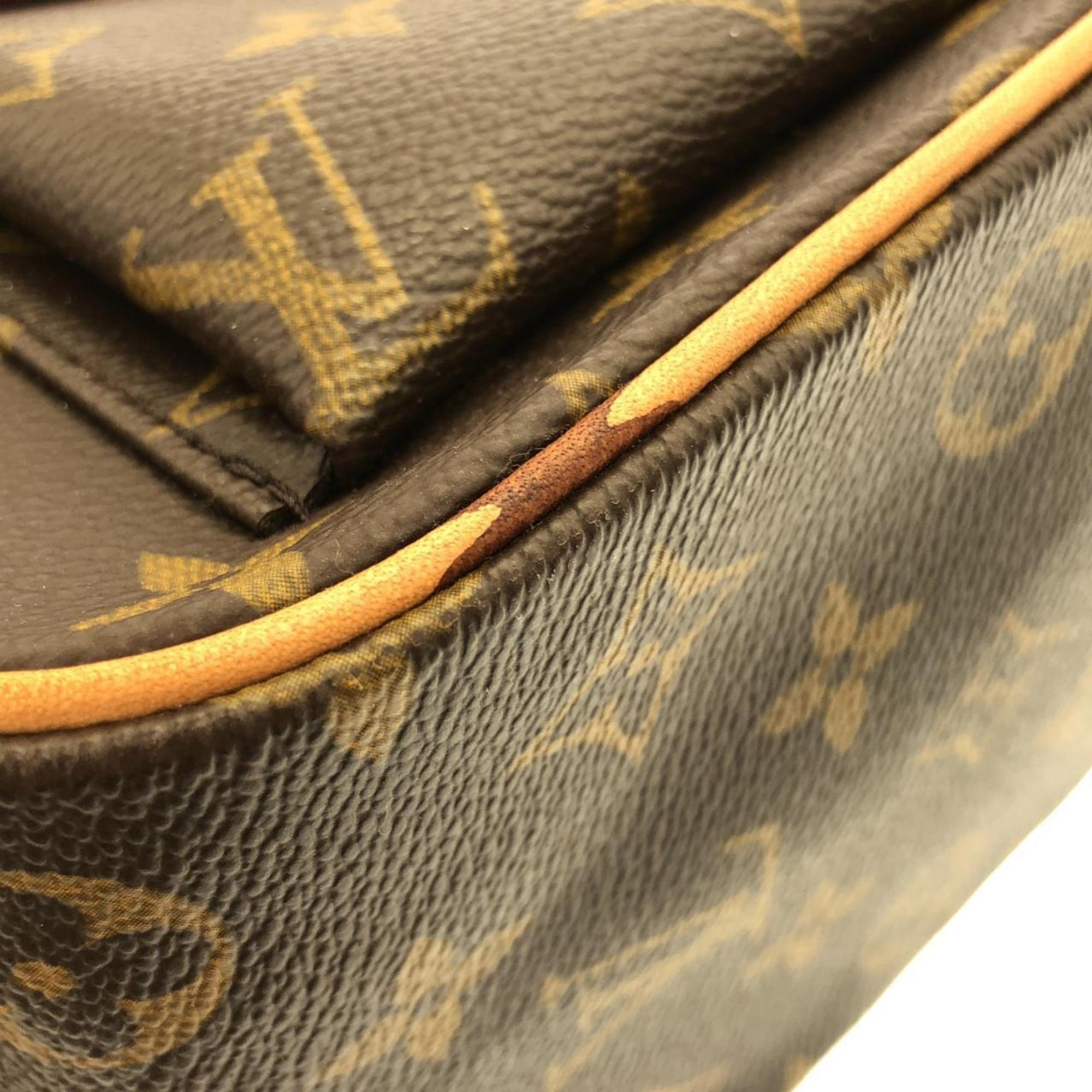 Louis Vuitton Marron Coated Canvas Handbag (Pre-Owned)