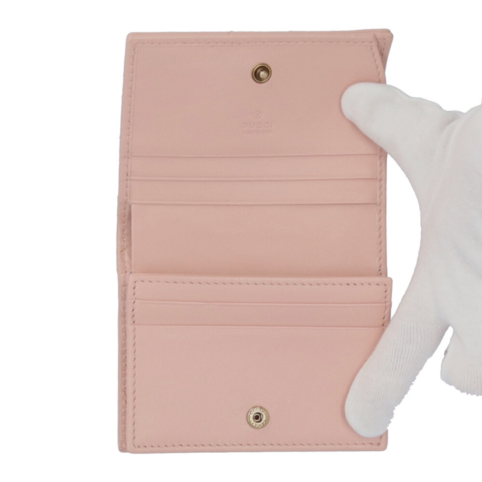 Gucci Pink Leather Wallet (Bi-Fold) (Pre-Owned)