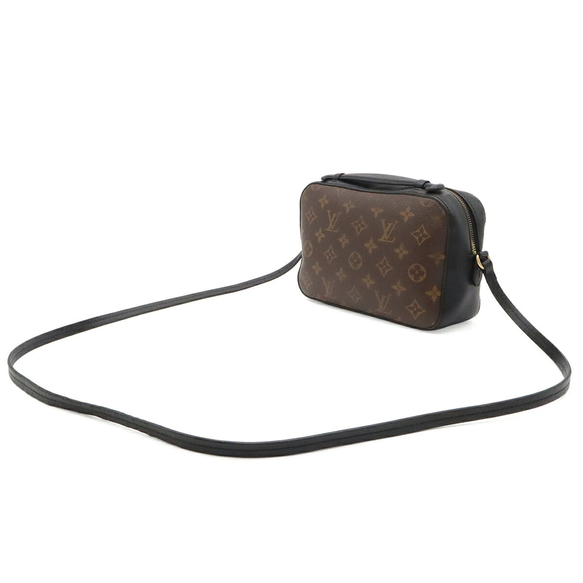 Louis Vuitton Monogram Black Noir Monogram Leather Handbag Shoulder Bag (Pre-Owned)