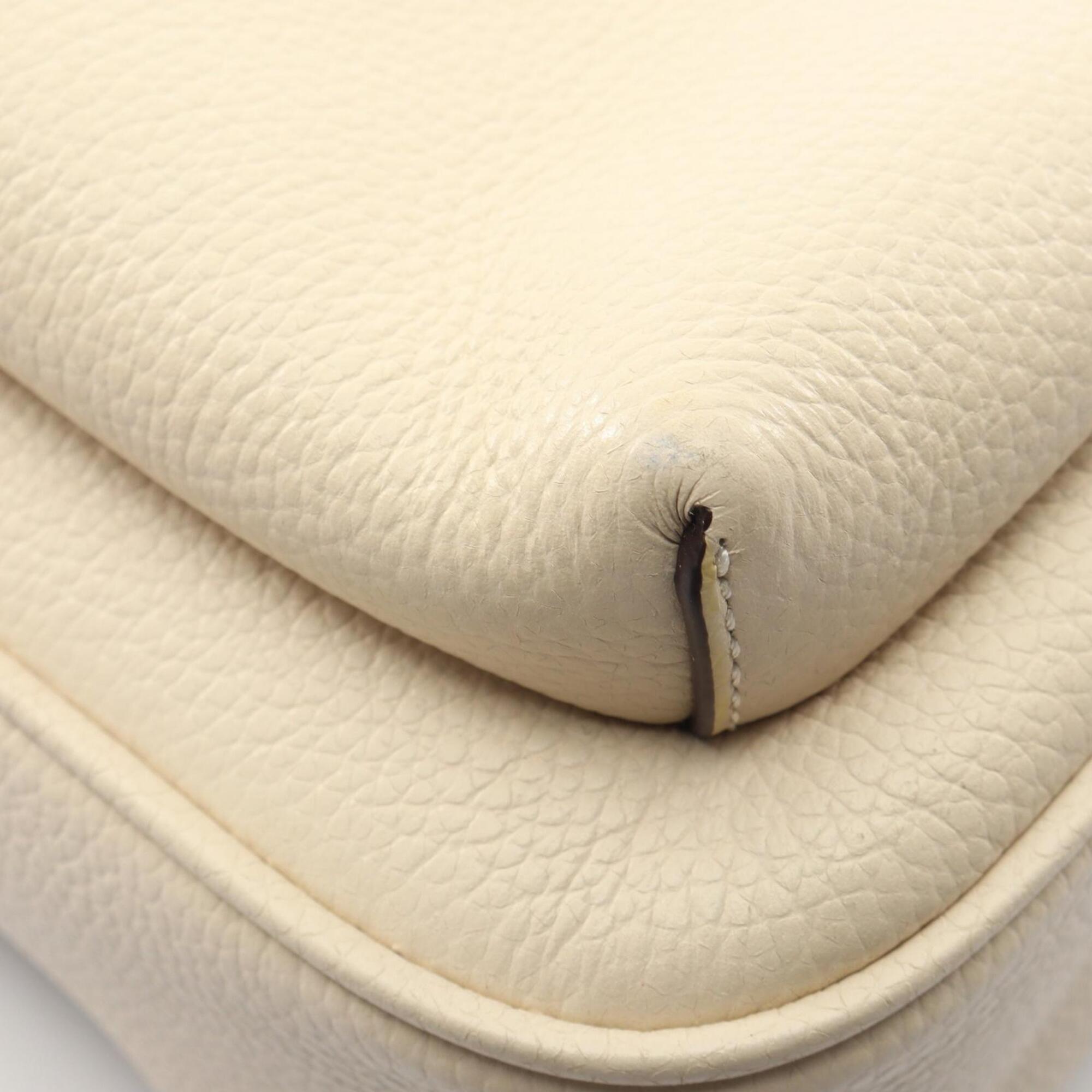 Coach Ivory Leather Fanny Pack Handbag (Pre-Owned)