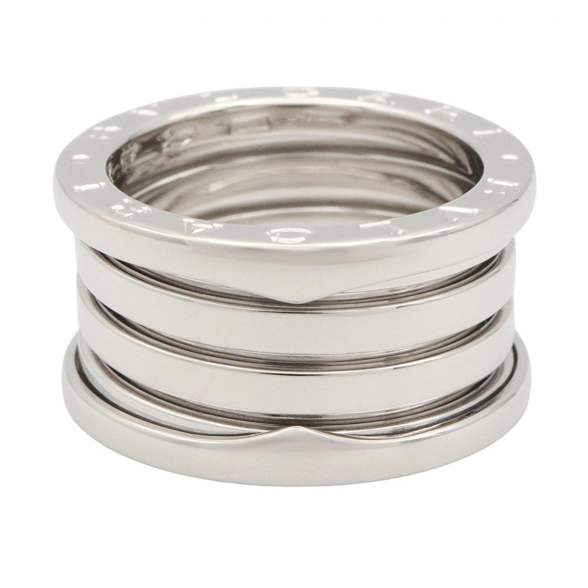 Bvlgari Silver White Gold (18K) Band Ring (Pre-Owned)