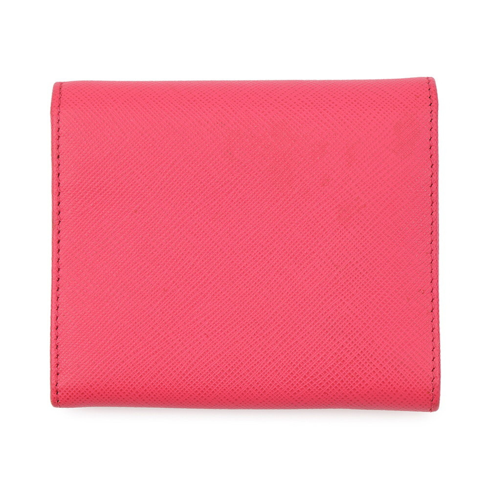 Prada Pink Leather Wallet (Tri-Fold) (Pre-Owned)
