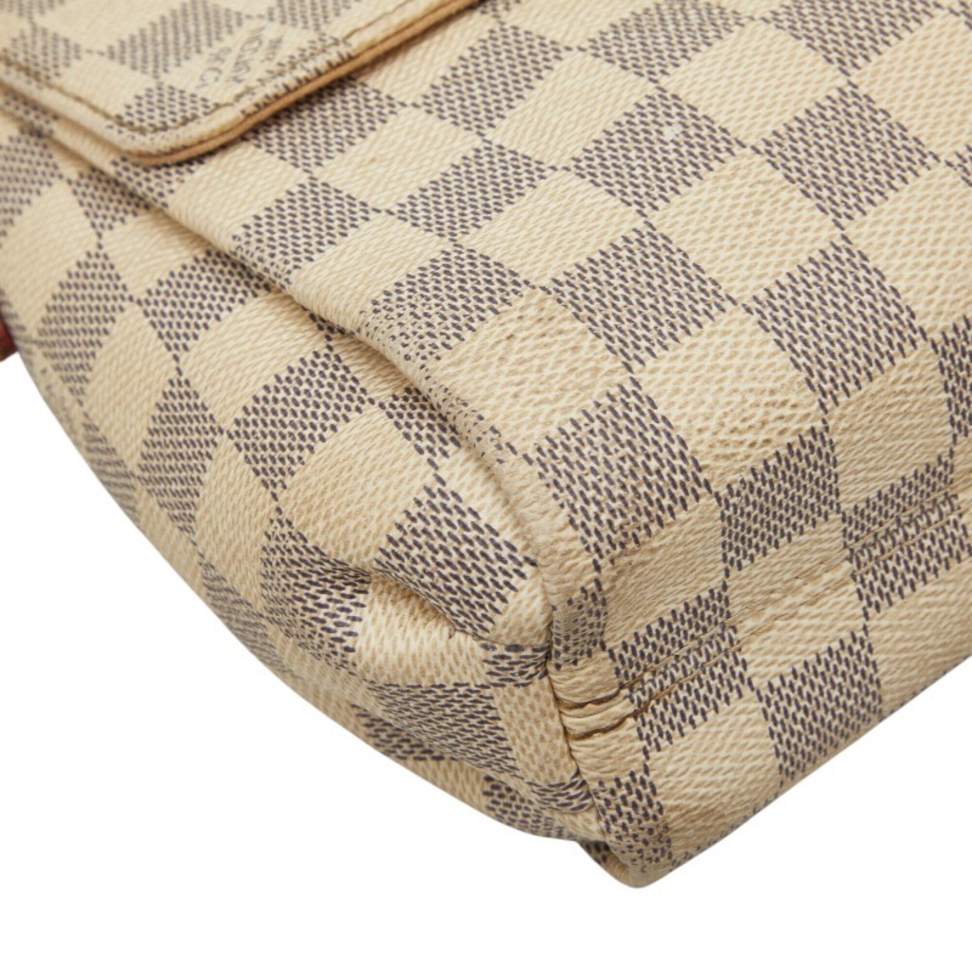 Louis Vuitton White Pvc Leather Handbag Shoulder Bag (Pre-Owned)