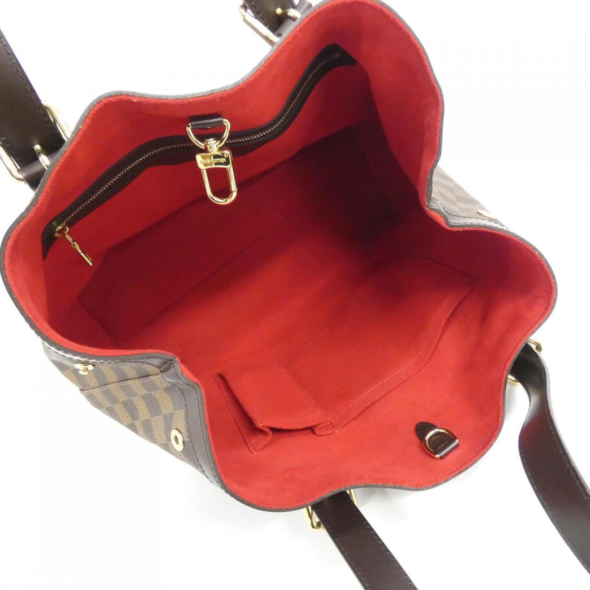 Louis Vuitton Damier Damier Canvas Ebene Damier Canvas Handbag (Pre-Owned)