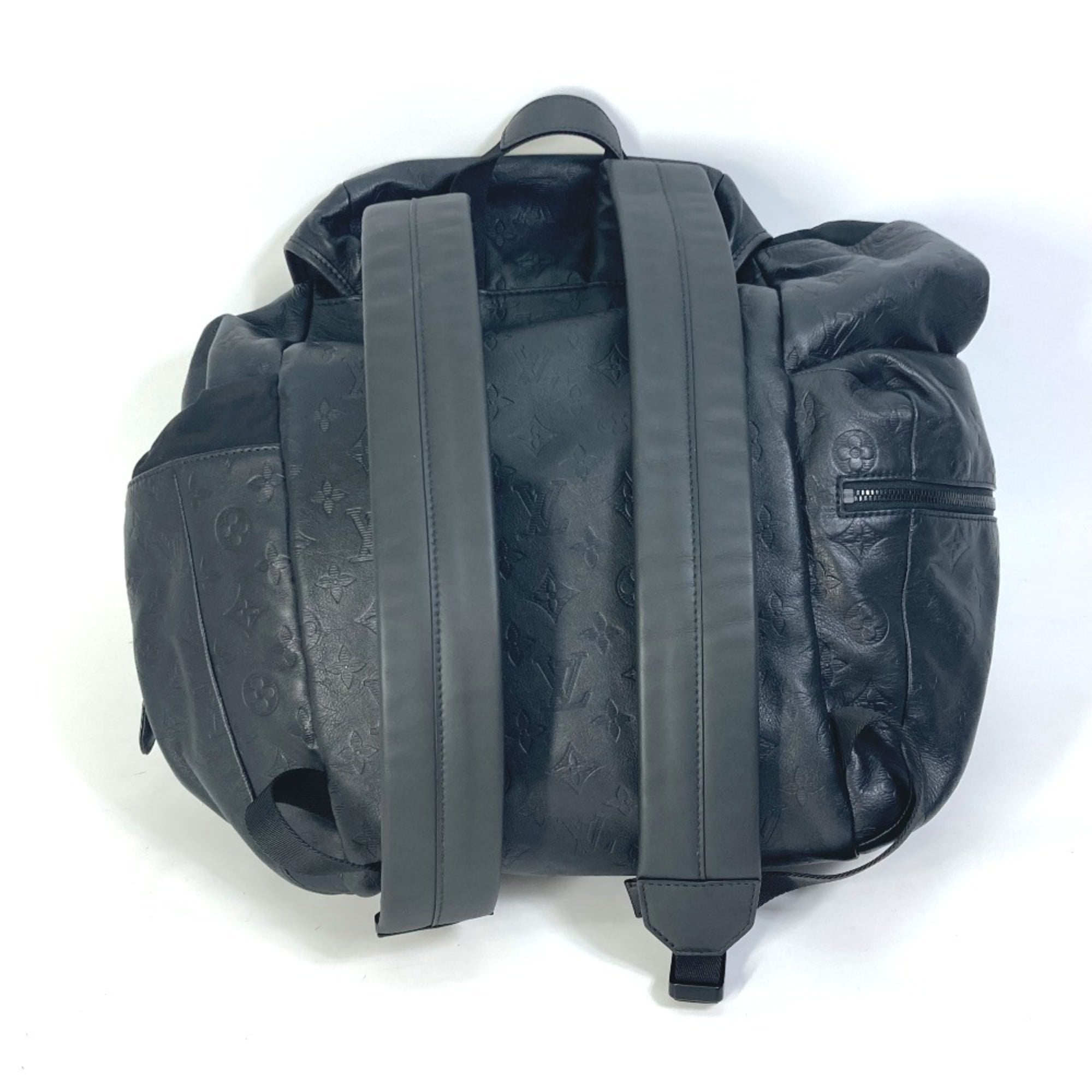 Louis Vuitton Black Leather Backpack (Pre-Owned)