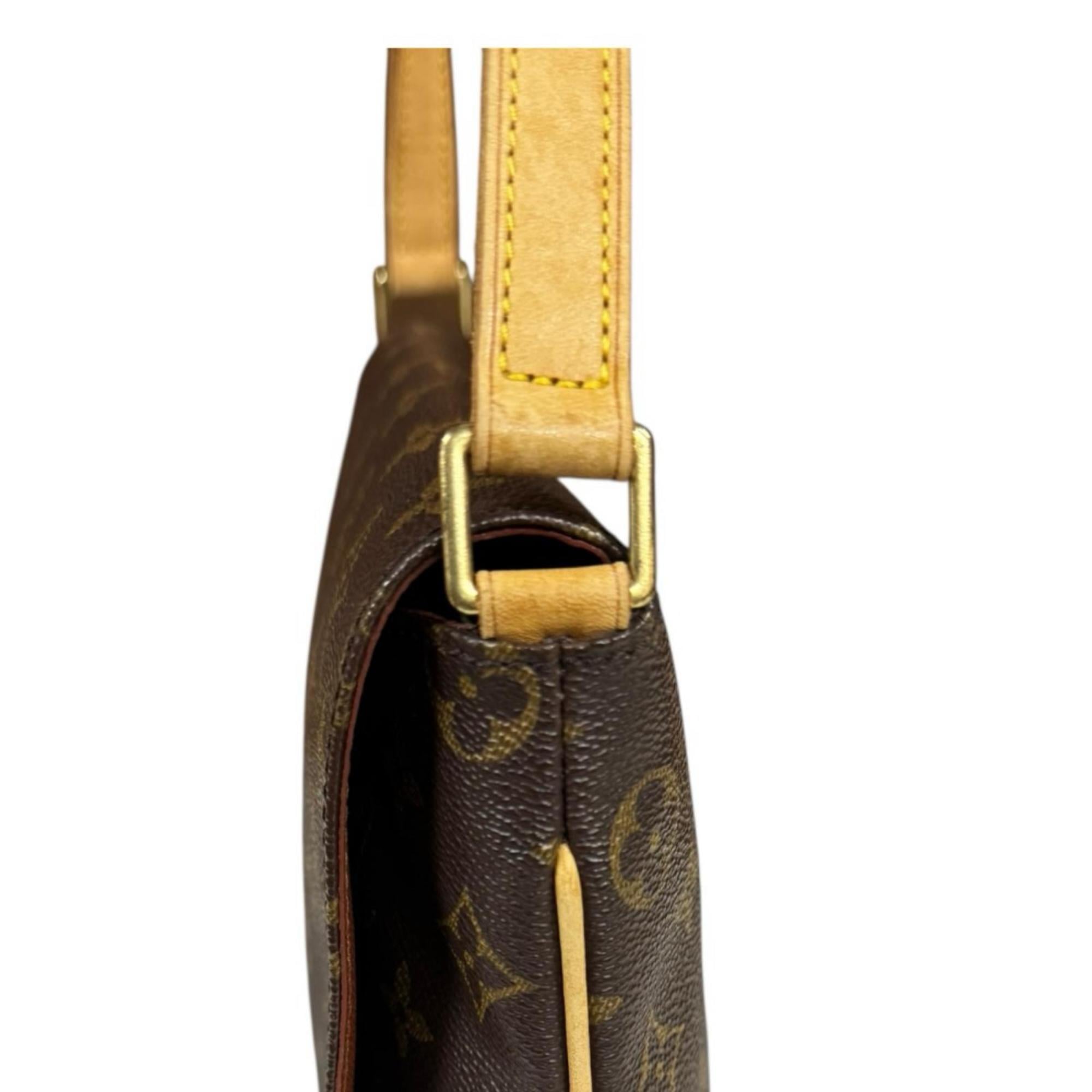 Louis Vuitton Brown Monogram Canvas Shoulder Bag (Pre-Owned)