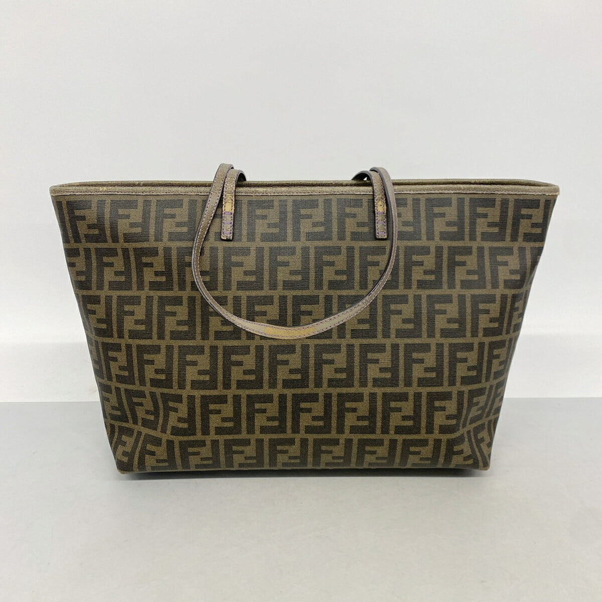 Fendi Brown Pvc Tote Bag (Pre-Owned)