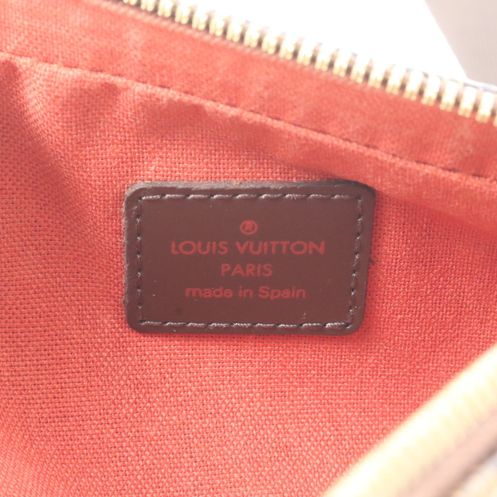 Louis Vuitton Damier Canvas Ebene Coated Canvas Leather Pouch Sling Bag (Pre-Owned)