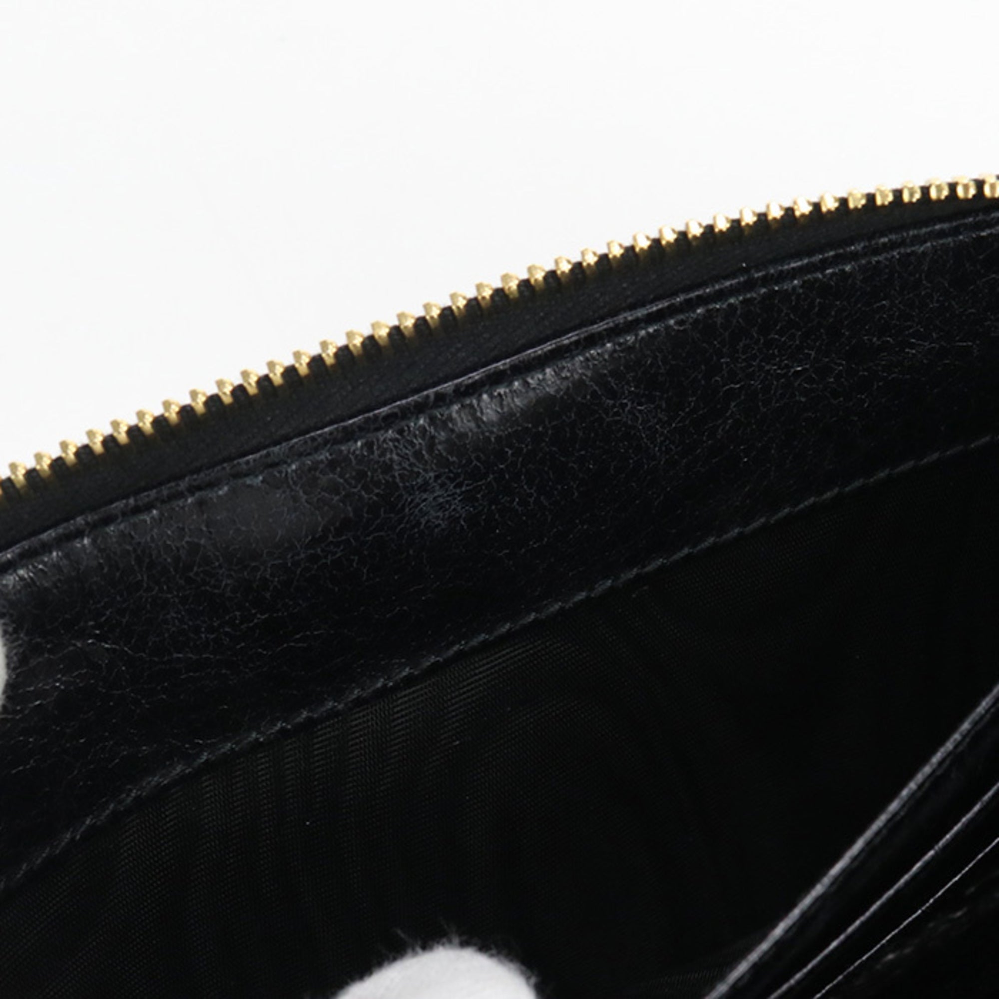 Miu Miu Matelasse Black Leather Long Wallet (Bi-Fold) (Pre-Owned)