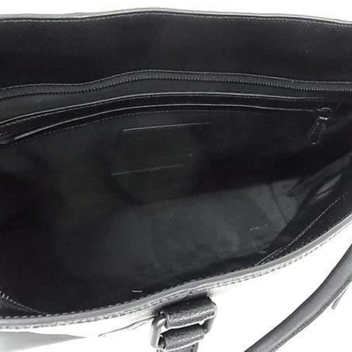 Coach Black Leather Handbag Tote Bag (Pre-Owned)