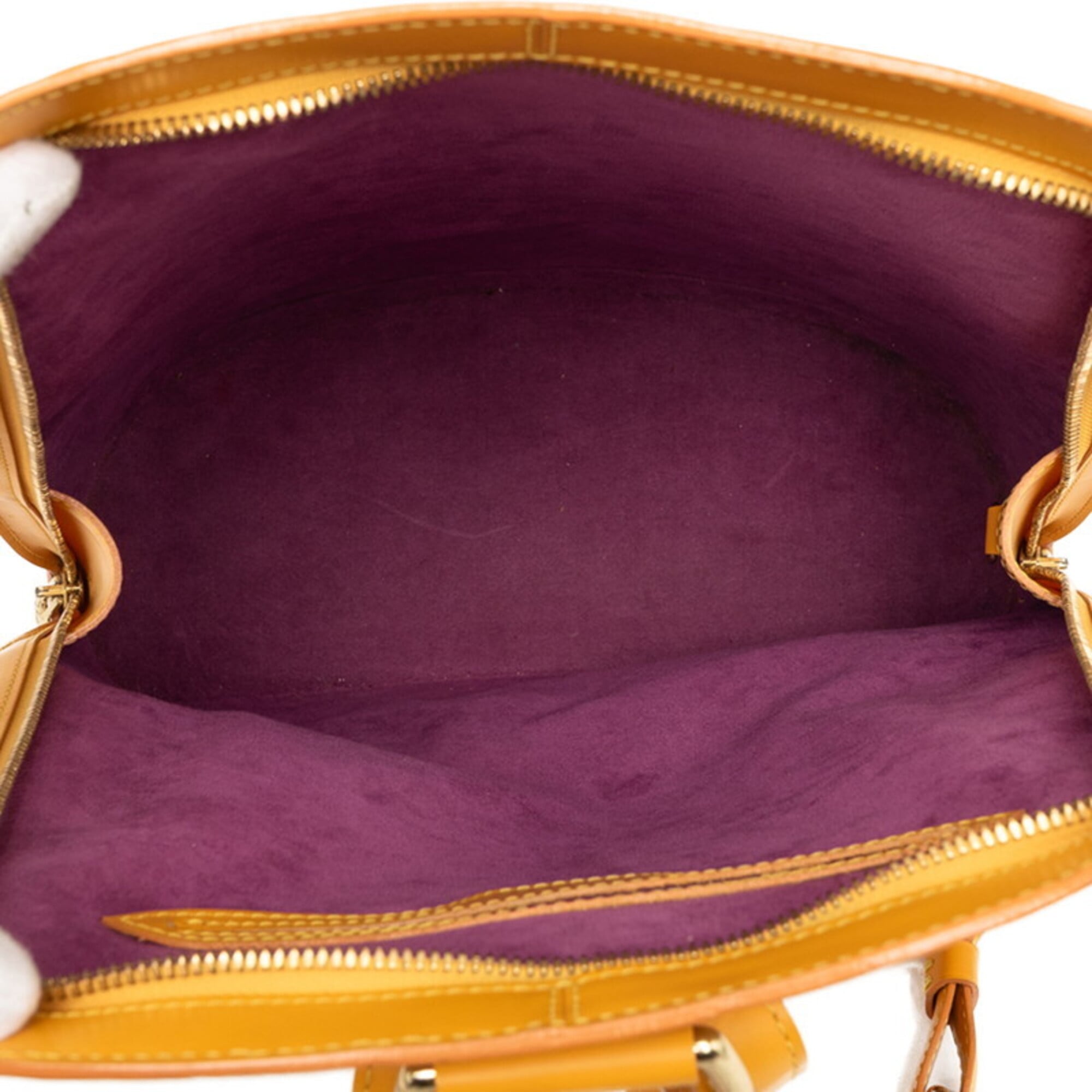 Louis Vuitton Yellow Leather Backpack (Pre-Owned)