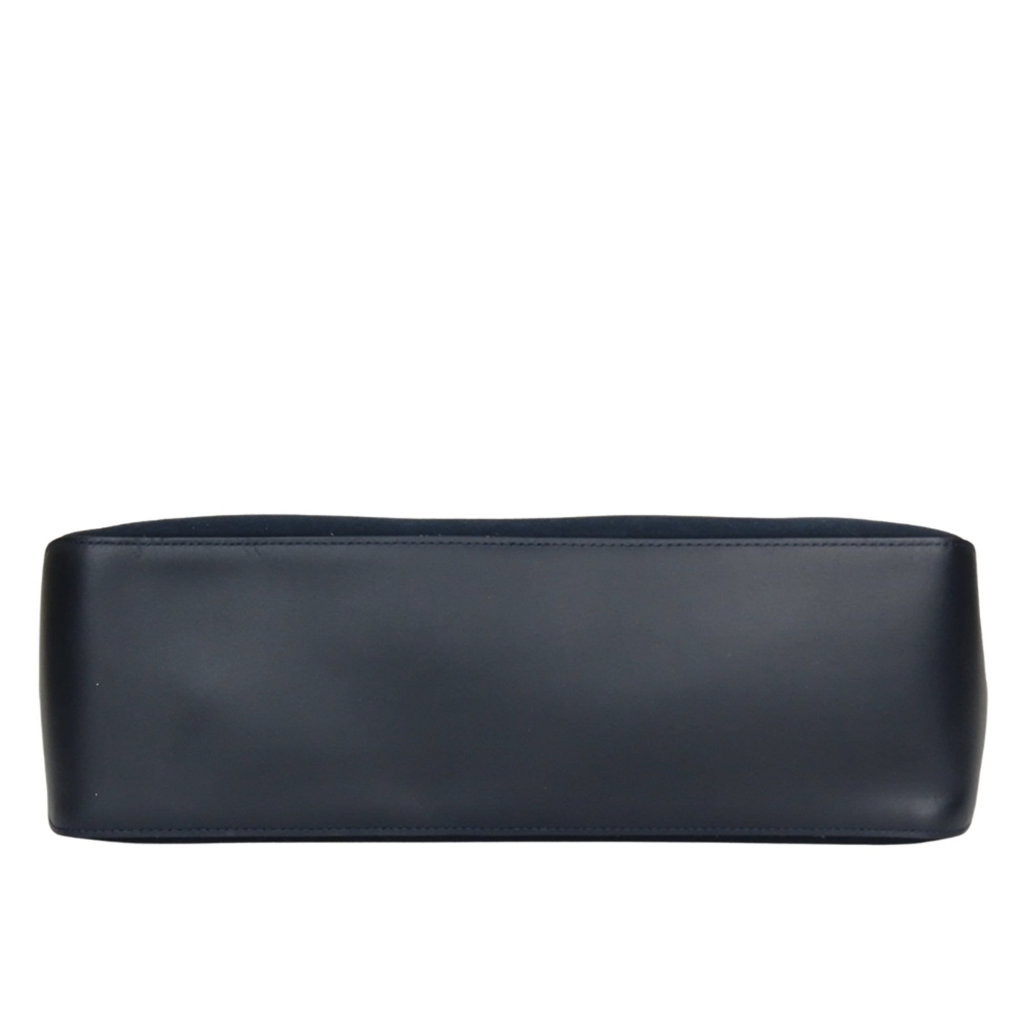 Longchamp Navy Canvas Leather Handbag (Pre-Owned)