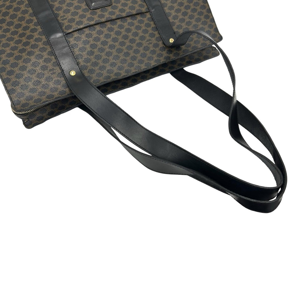 Celine Black Brown Pvc Leather Handbag Tote Bag (Pre-Owned)