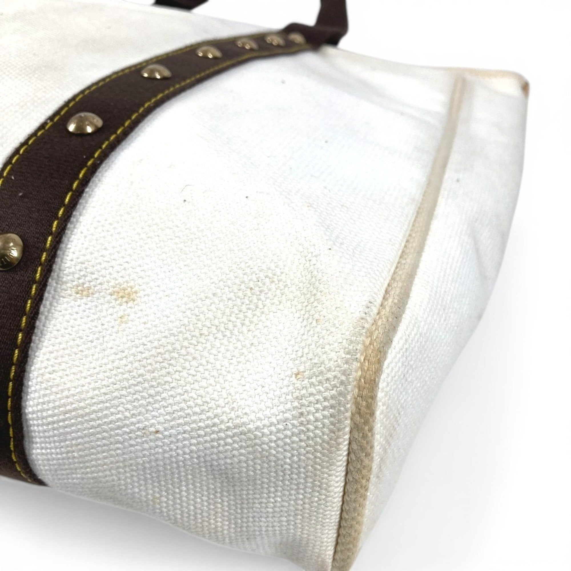 Louis Vuitton Antigua Ecru White Canvas Shoulder Bag Tote Bag (Pre-Owned)