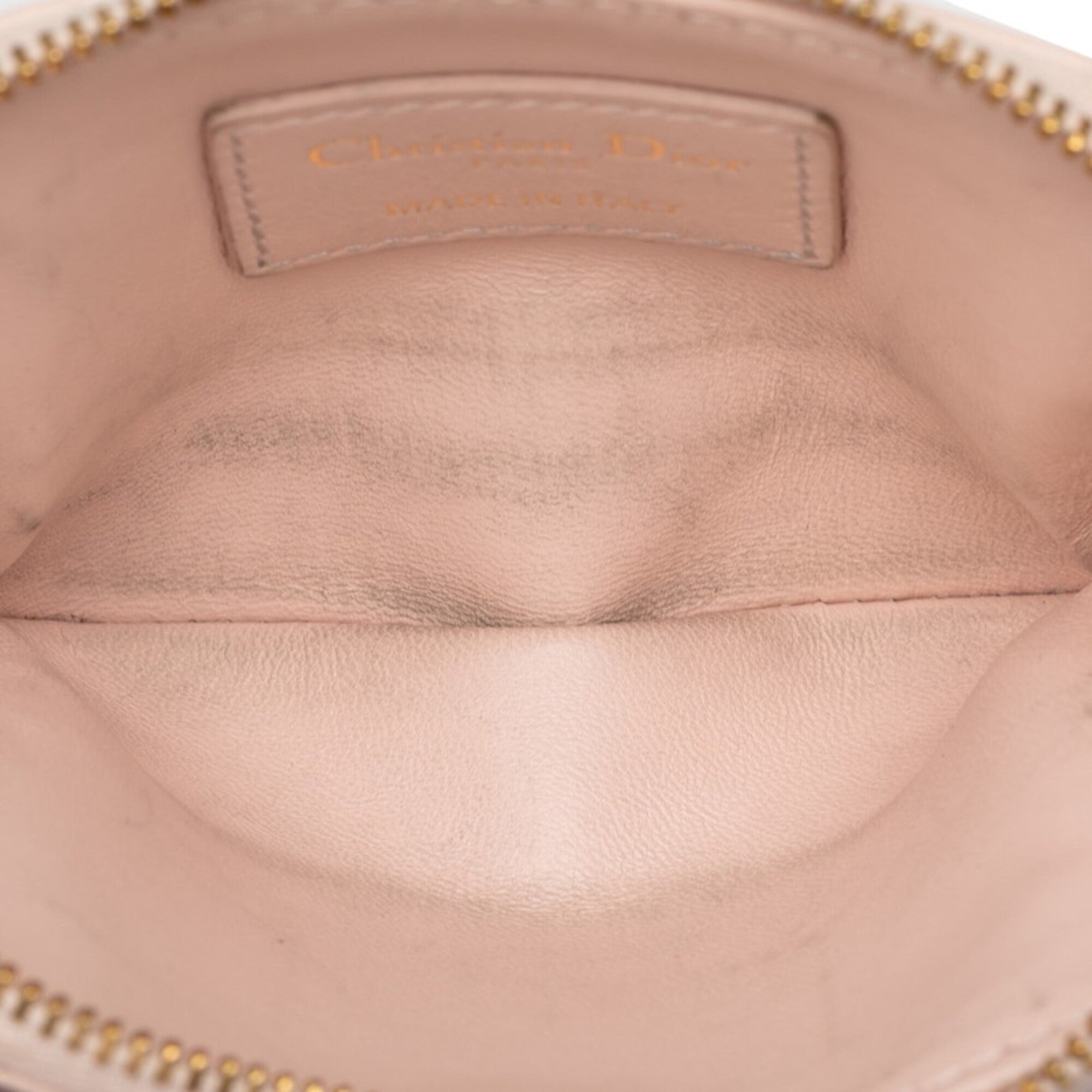 Christian Dior Pink Leather Coin Purse/Coin Case (Pre-Owned)