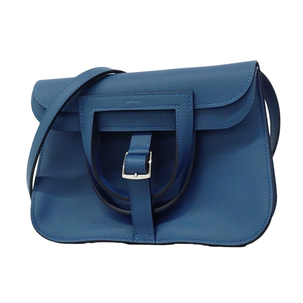 Hermes Blue Swift Leather Handbag (Pre-Owned)